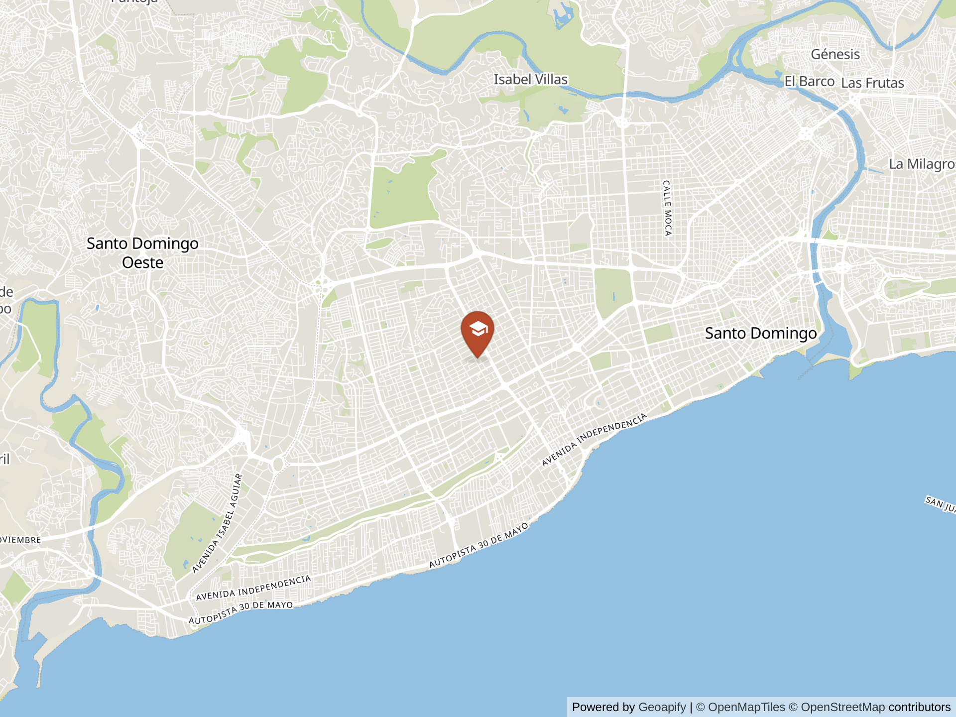 Saint George School Santo Domingoの地図