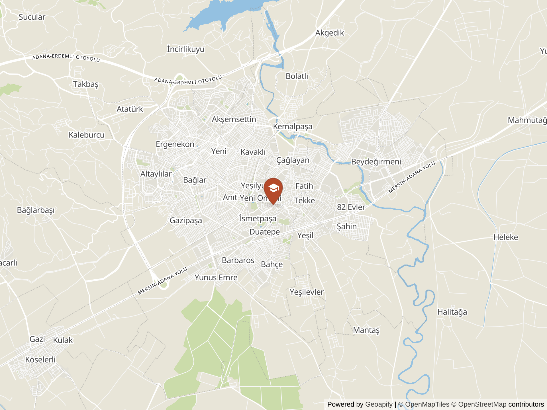 Map of Tarsus American College