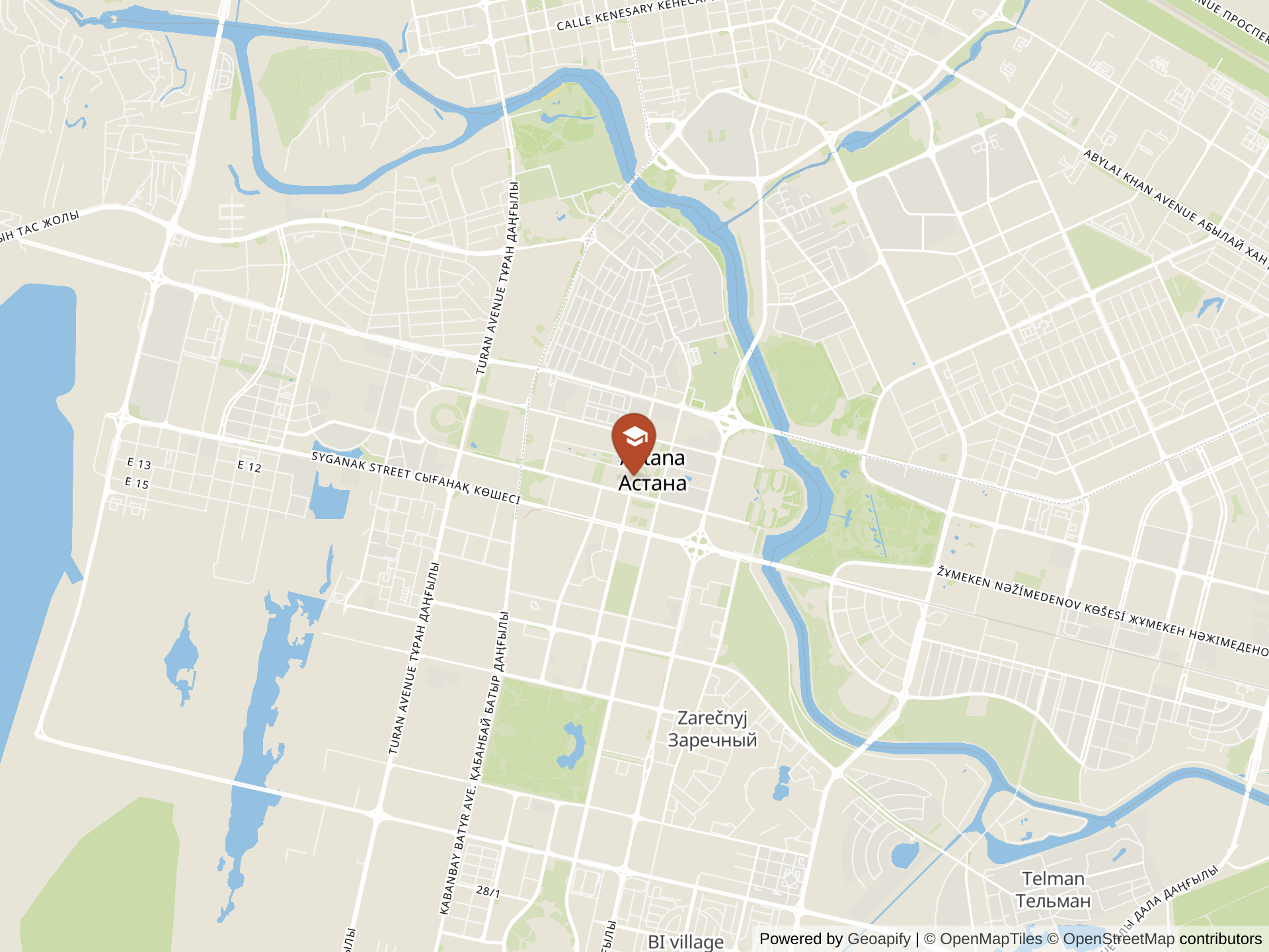 Map of Spectrum International School