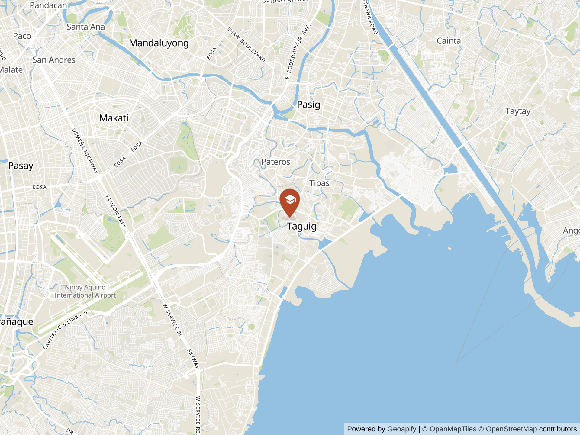 Map of Chinese International School, Manila