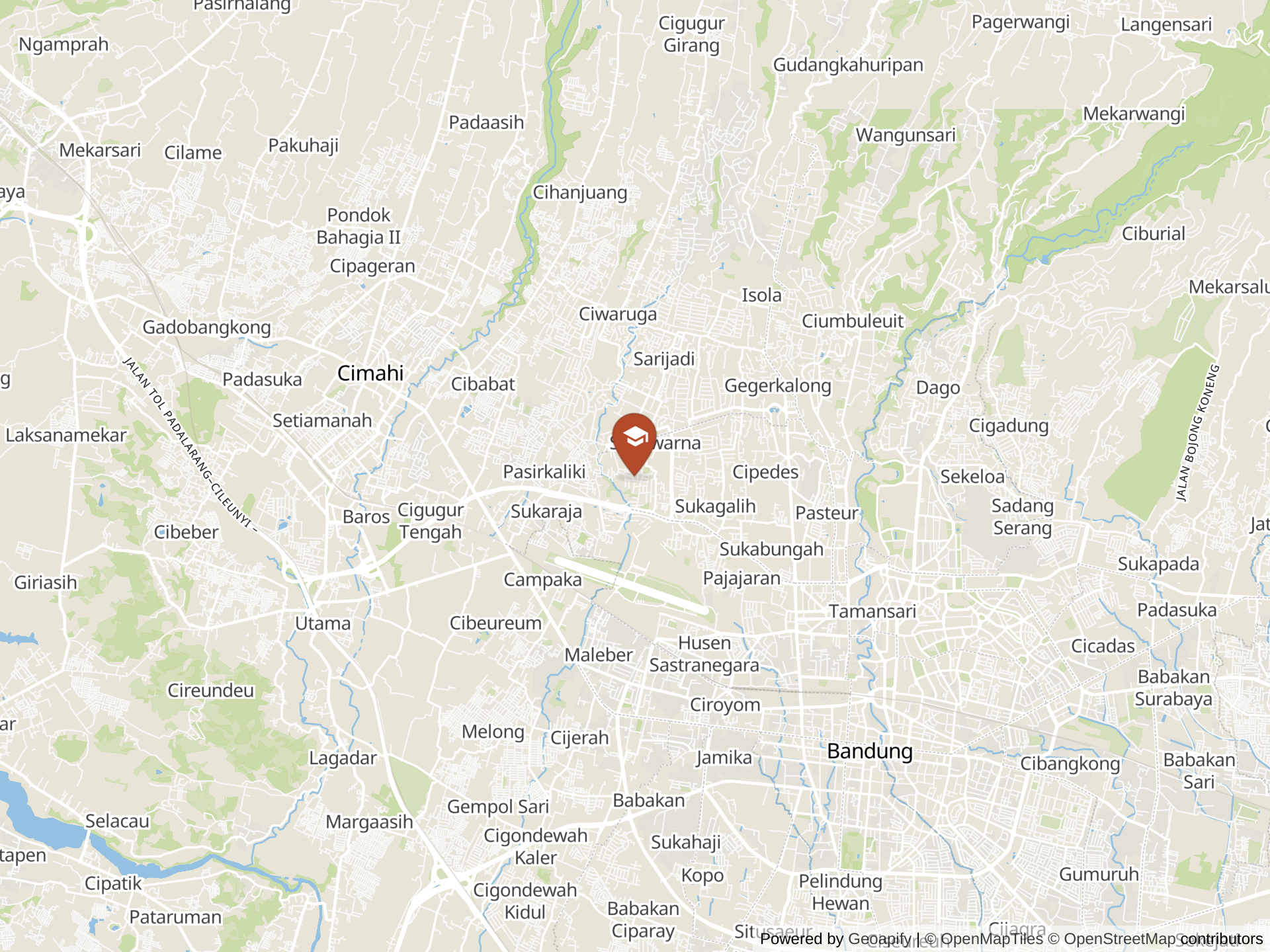 Map of Bandung Independent School