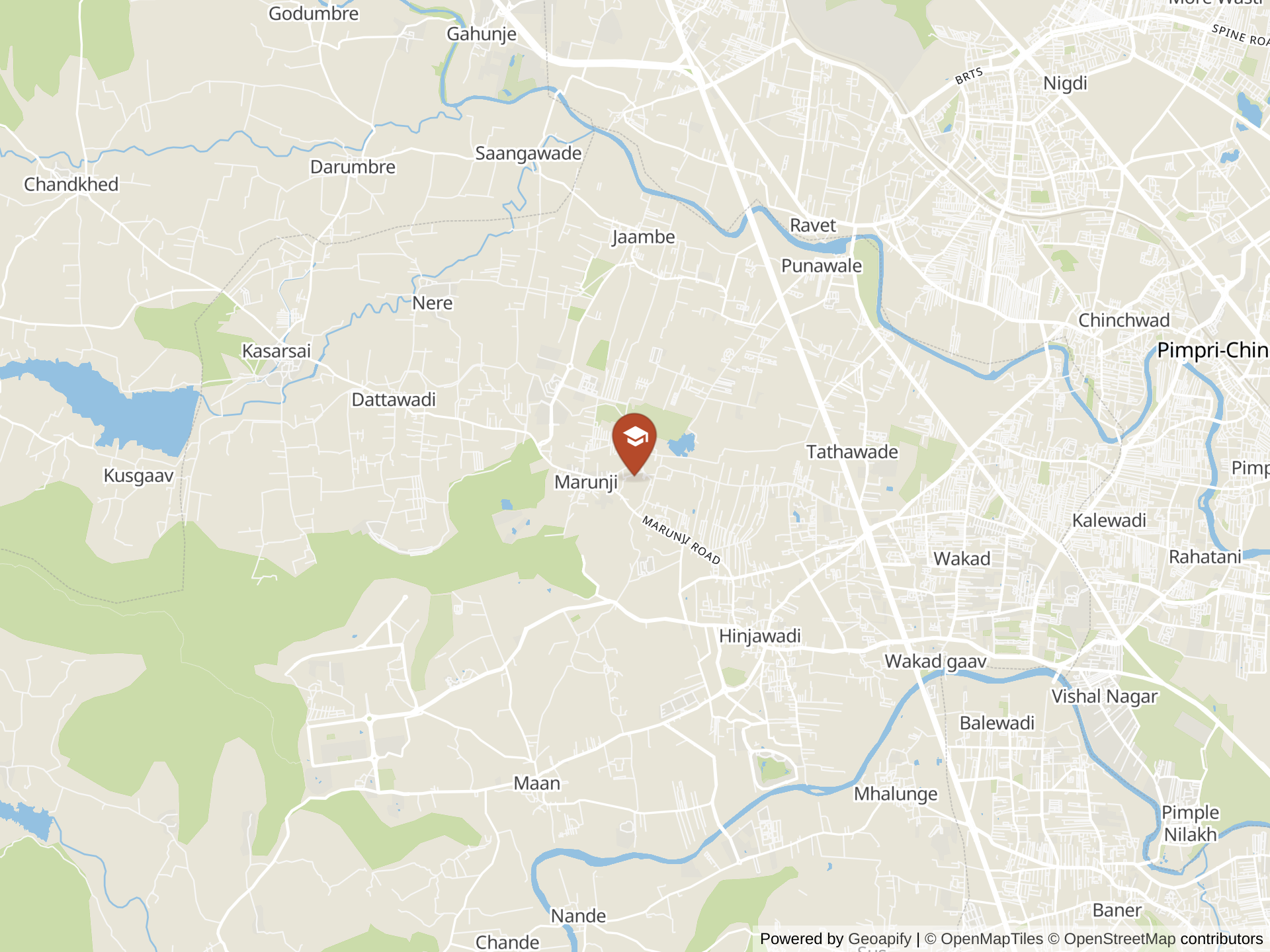 Map of Mahindra International School