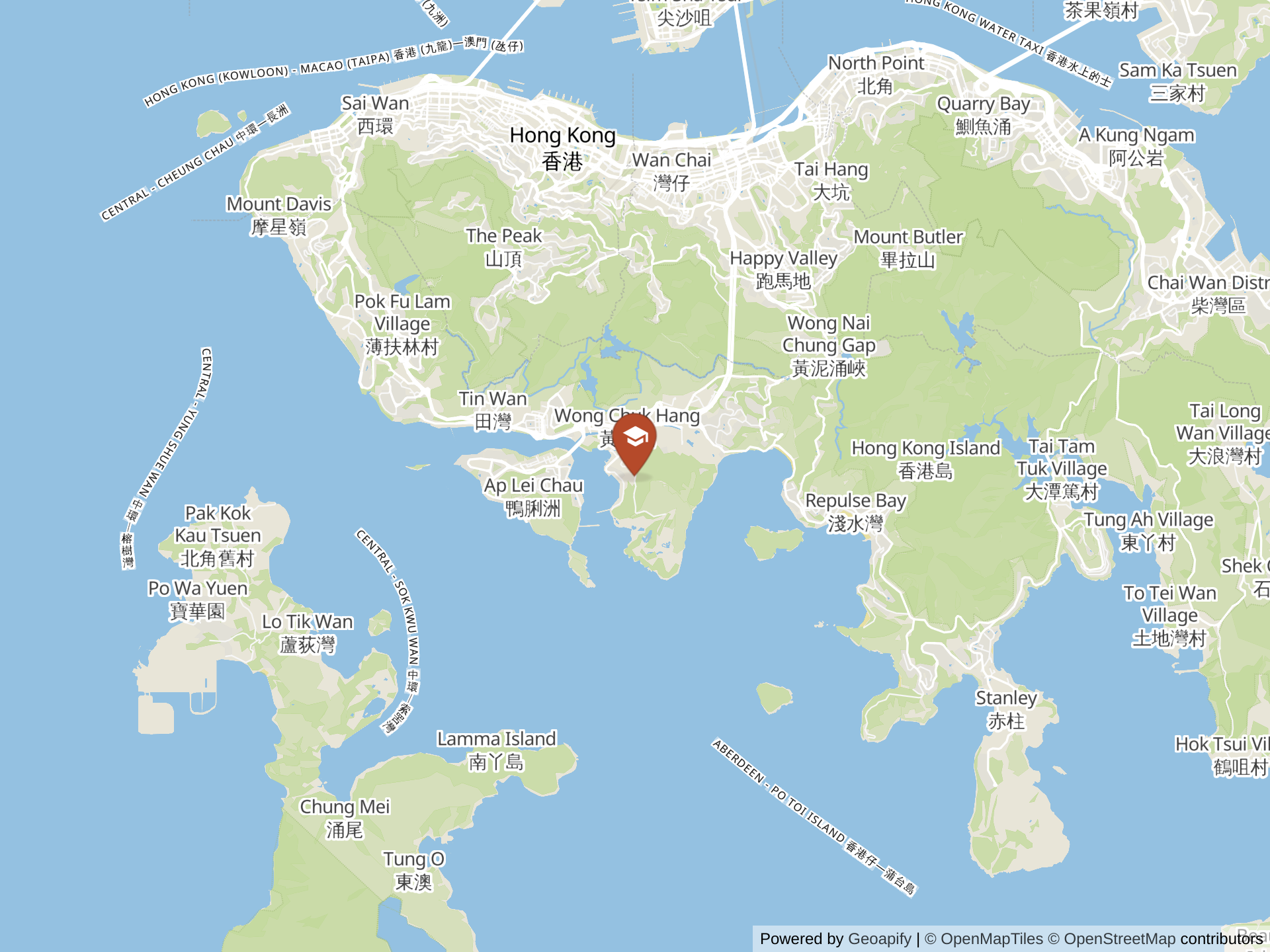 Map of Canadian International School of Hong Kong Ltd