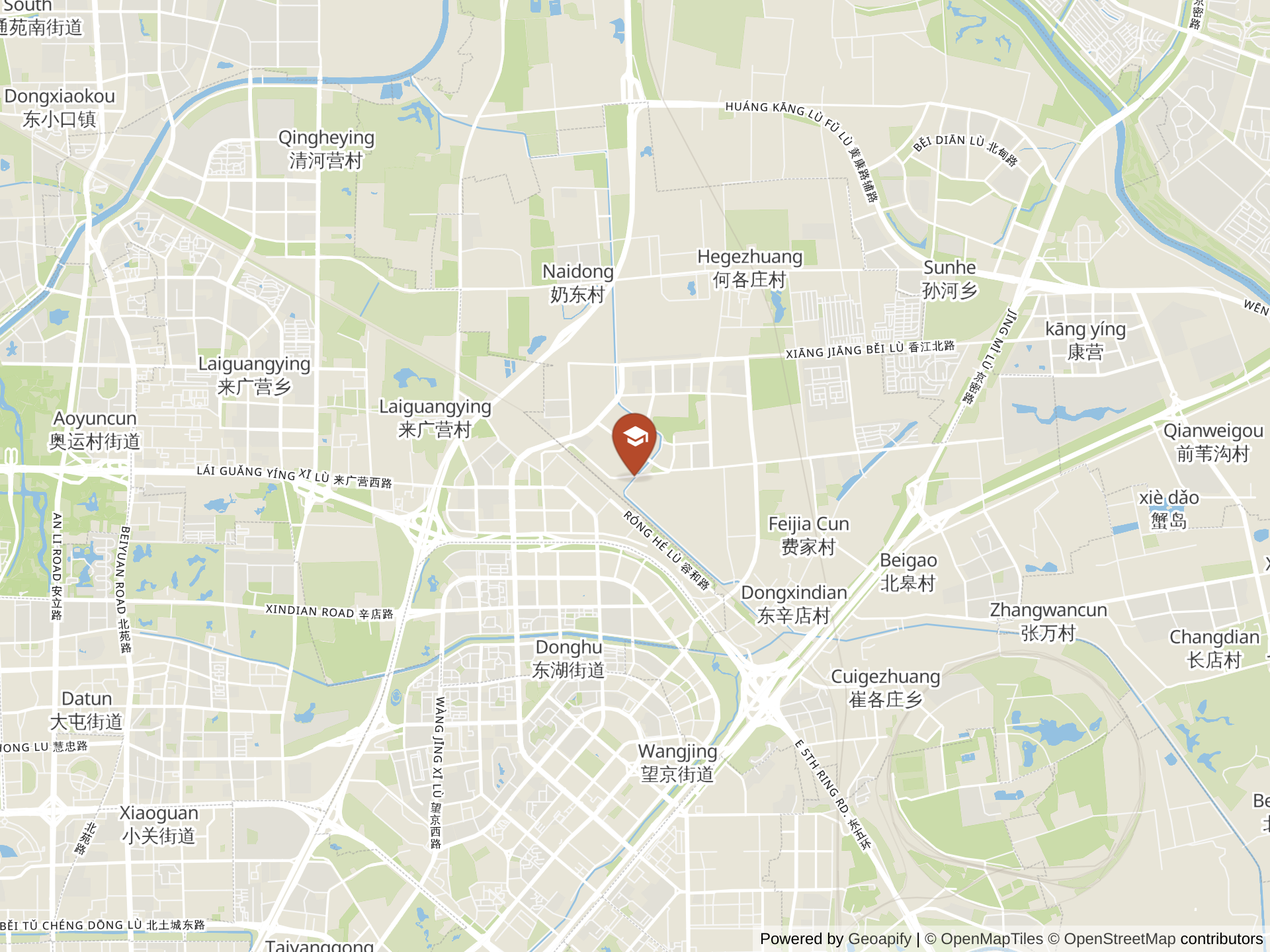 Map of Western Academy of Beijing