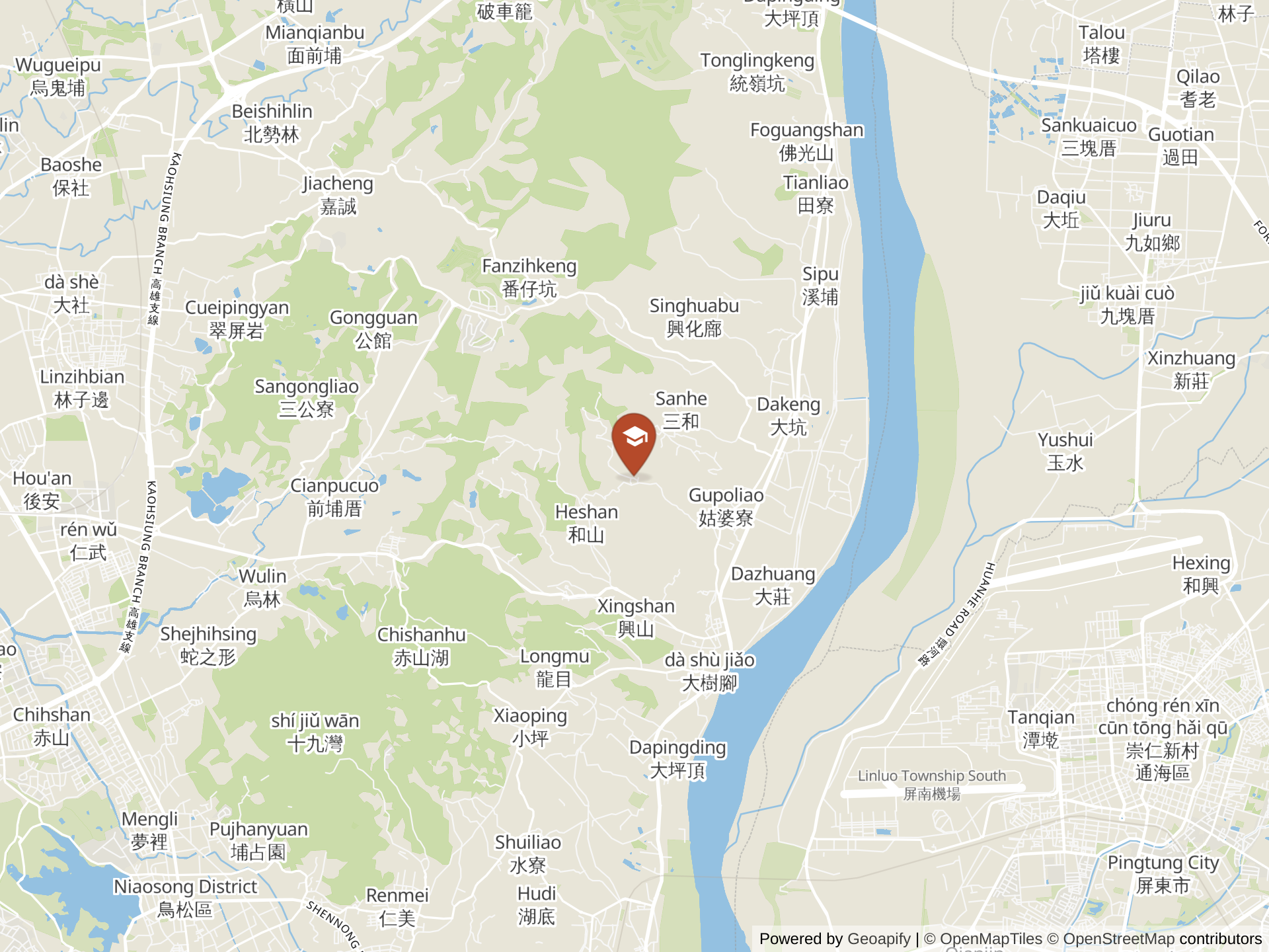 Map of I-Shou International School