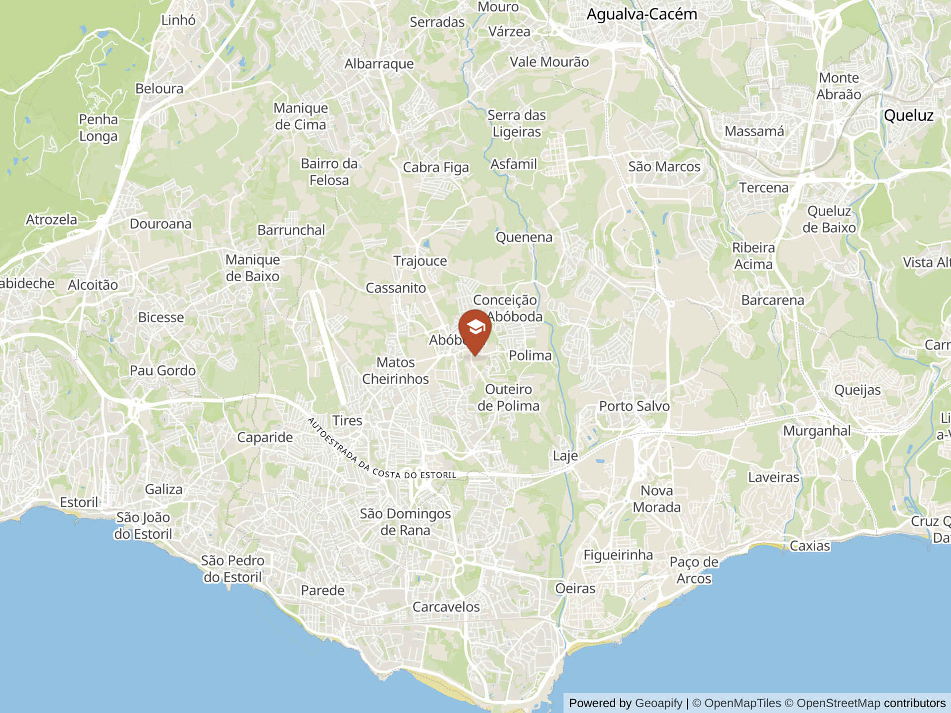 Map of St Dominic's International School Portugal