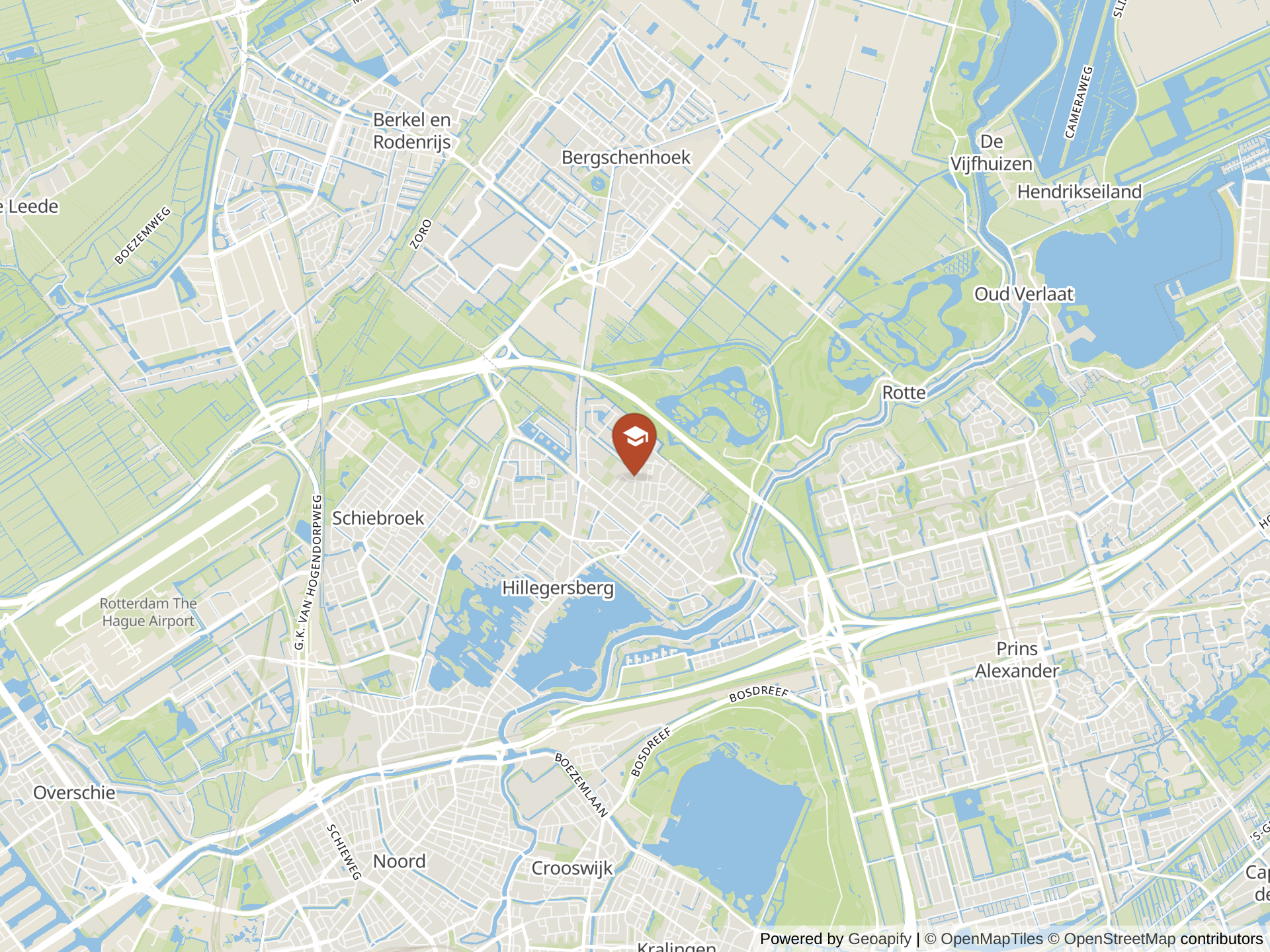 Map of Nord Anglia International School Rotterdam