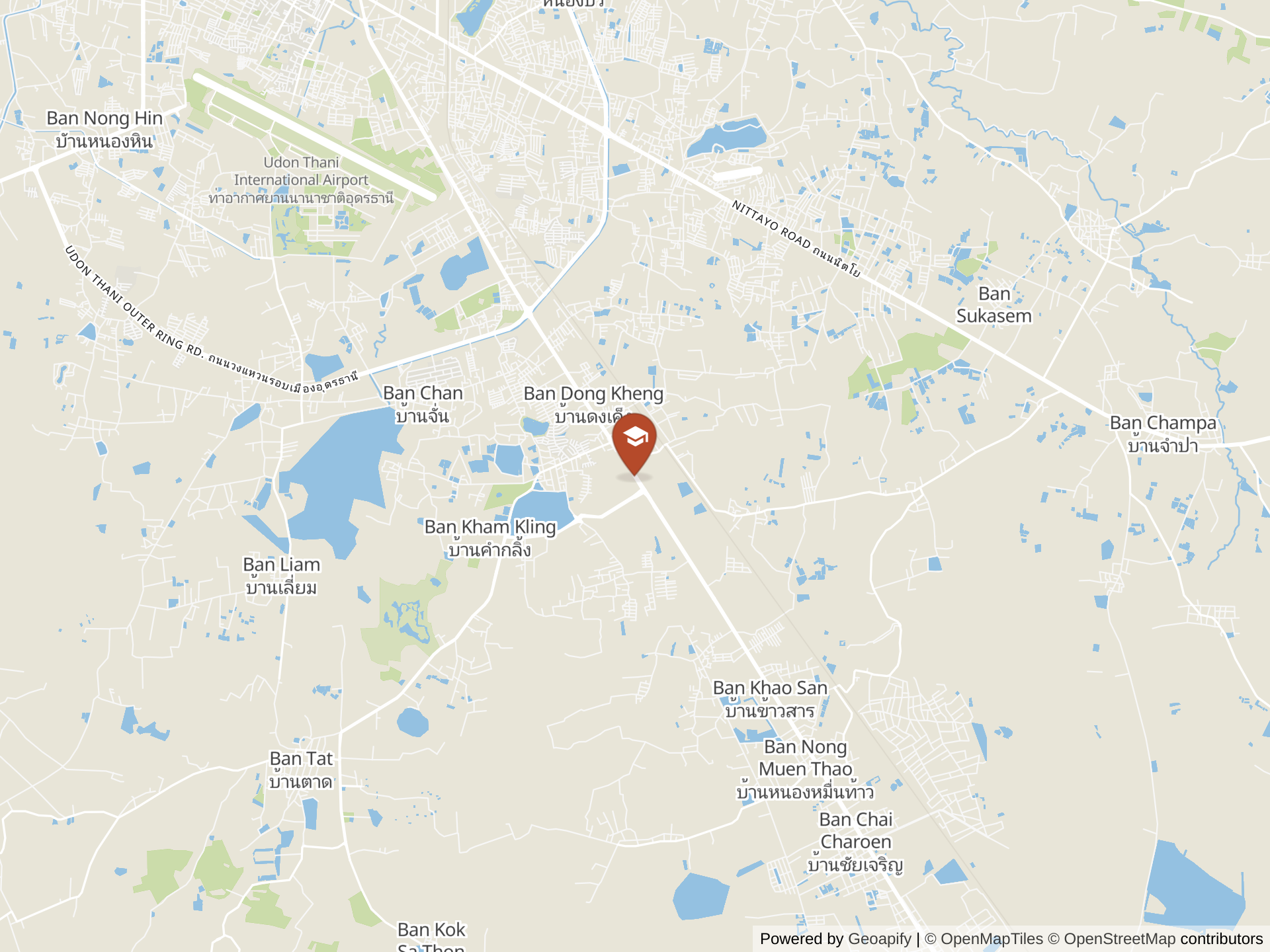 Map of Udon Thani International School