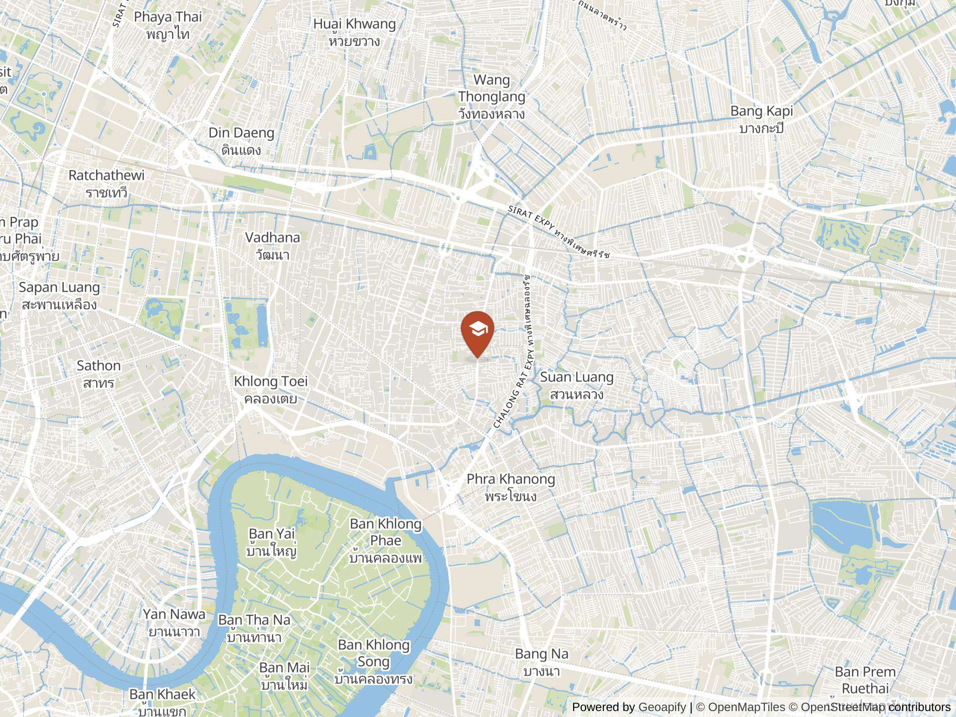 Map of St Andrews International School, Bangkok