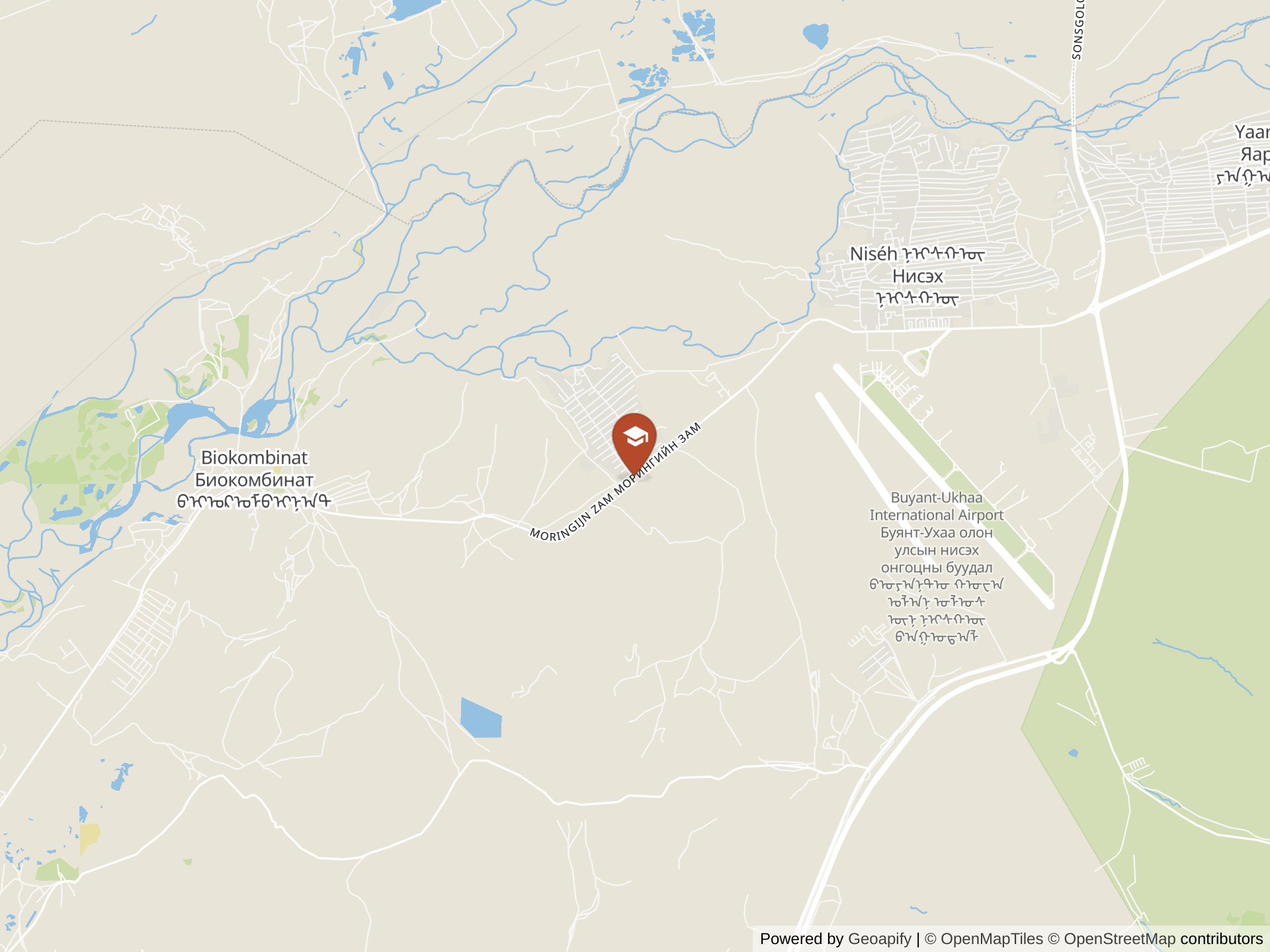 Map of International School of Ulaanbaatar