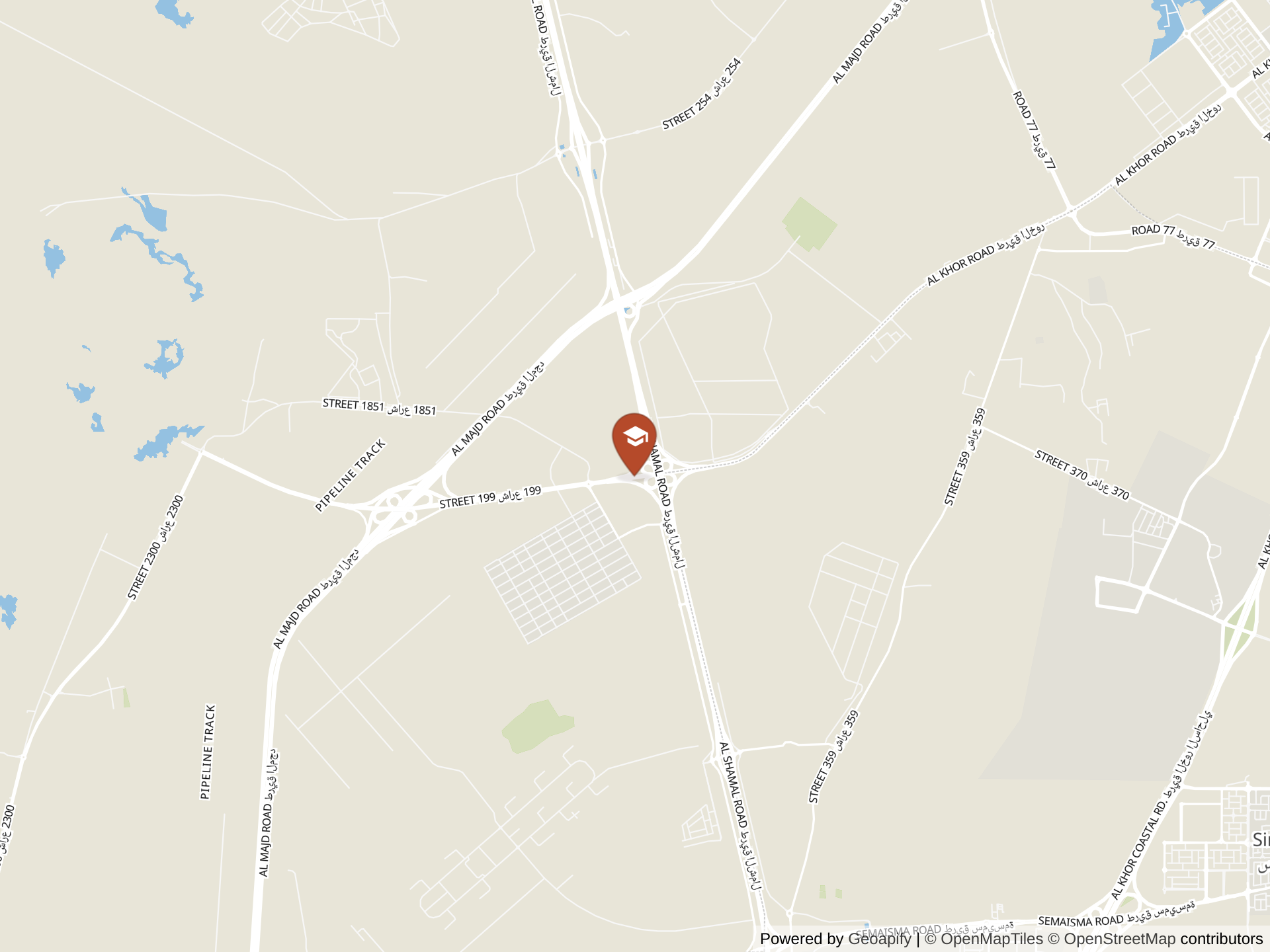 Map of Al Khor International School