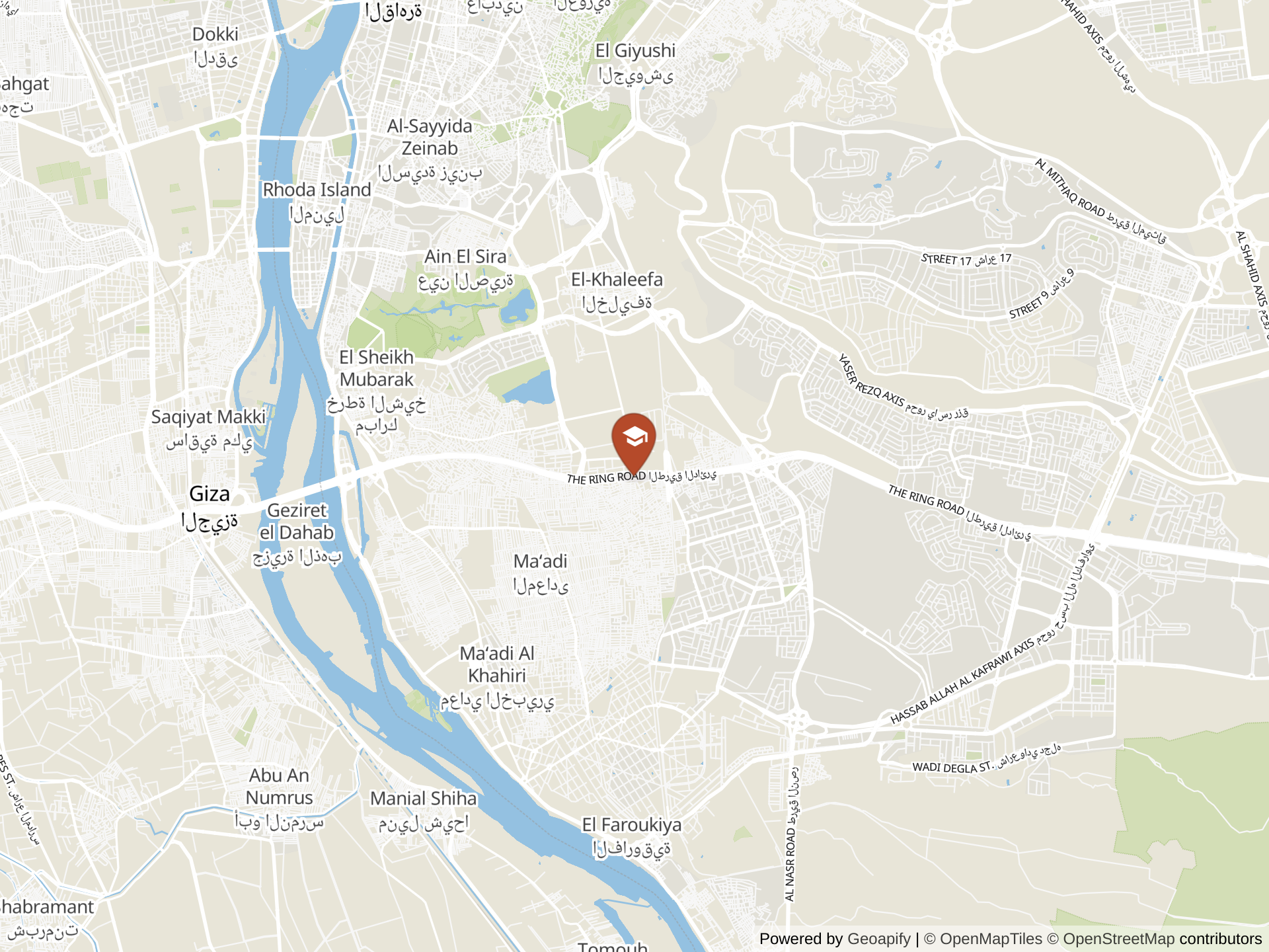 Map of Cairo English School