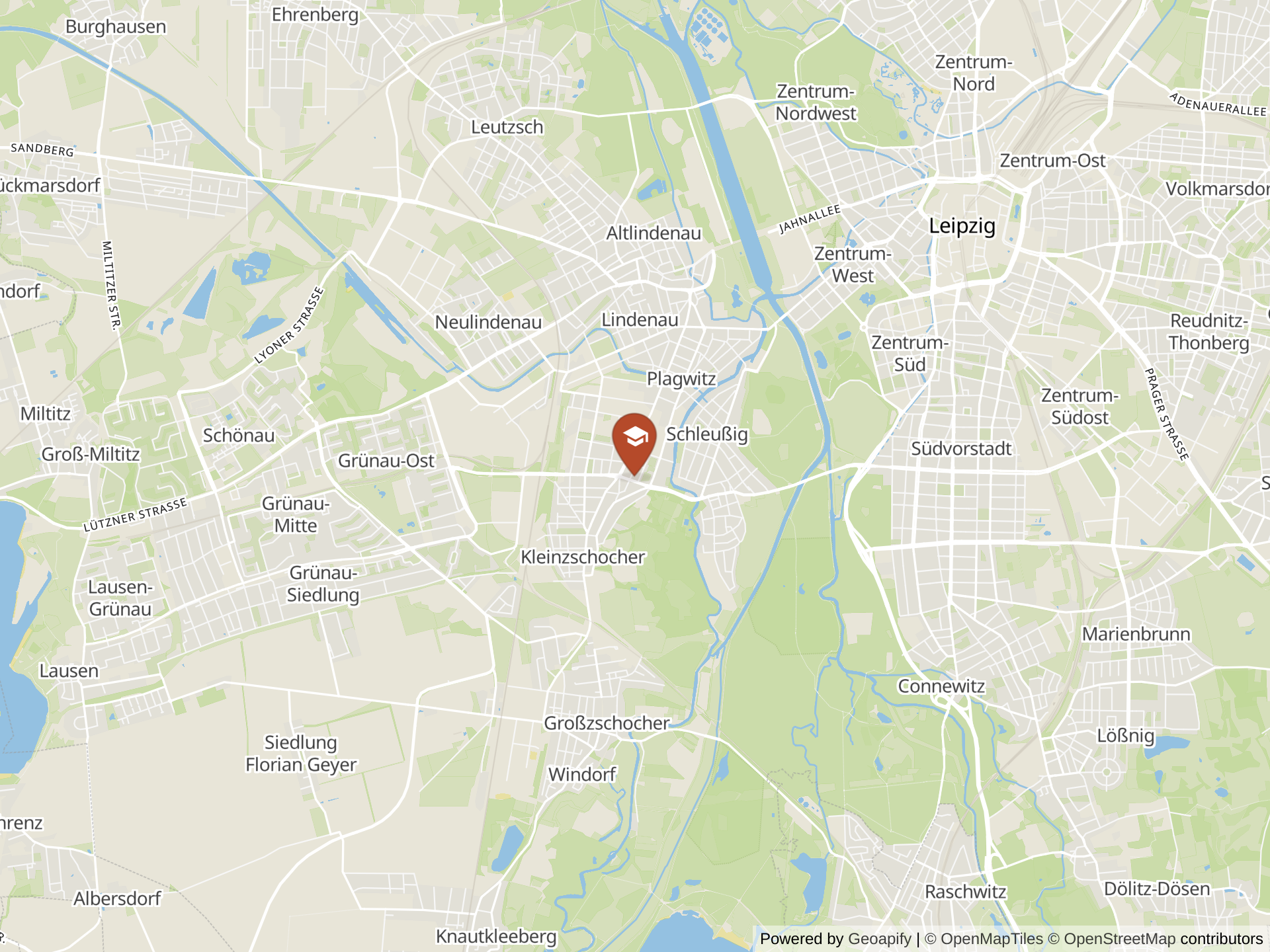 Mapa de Leipzig International School