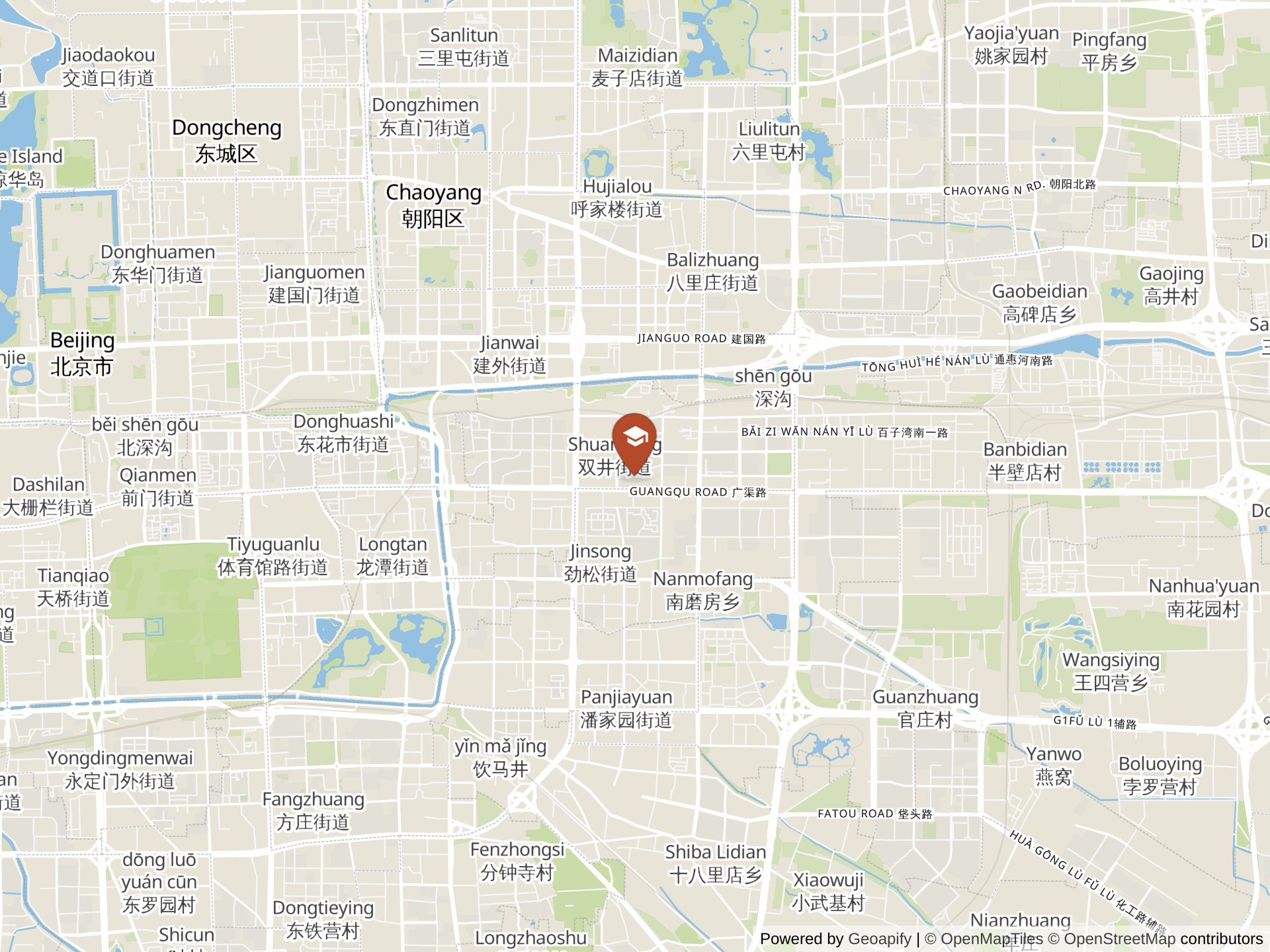 Map of Beijing City International School