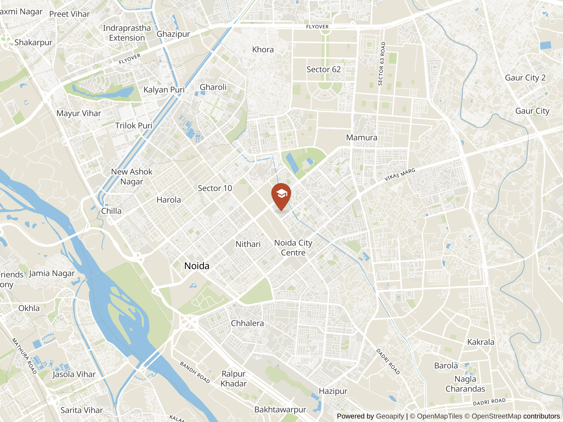Map of Genesis Global School