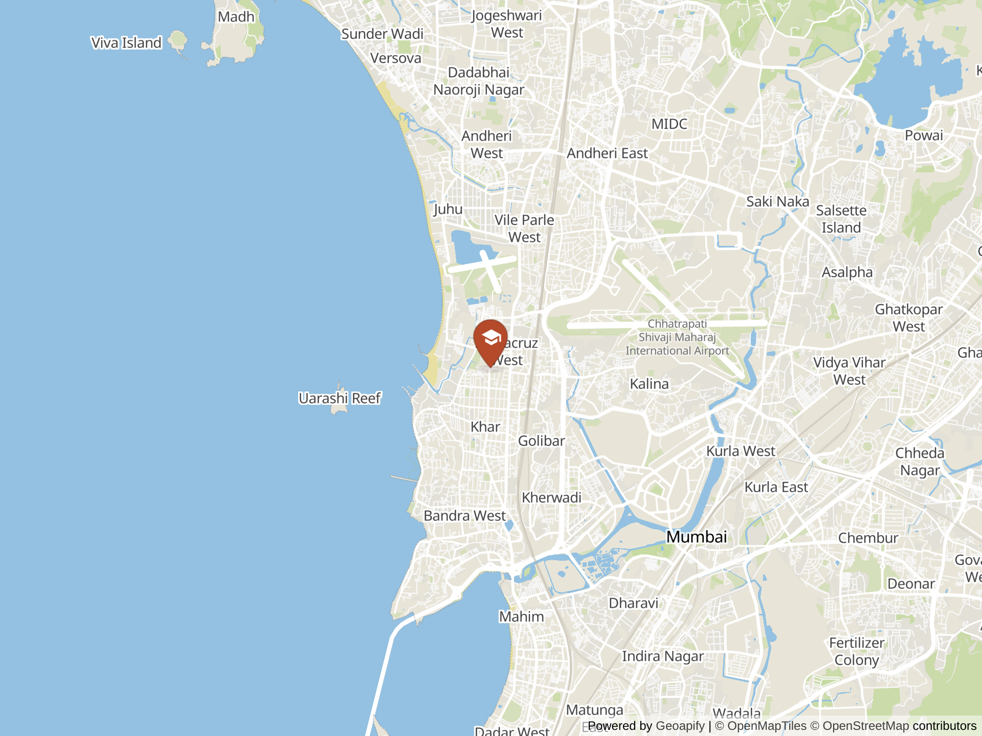 Map of Podar International School IB