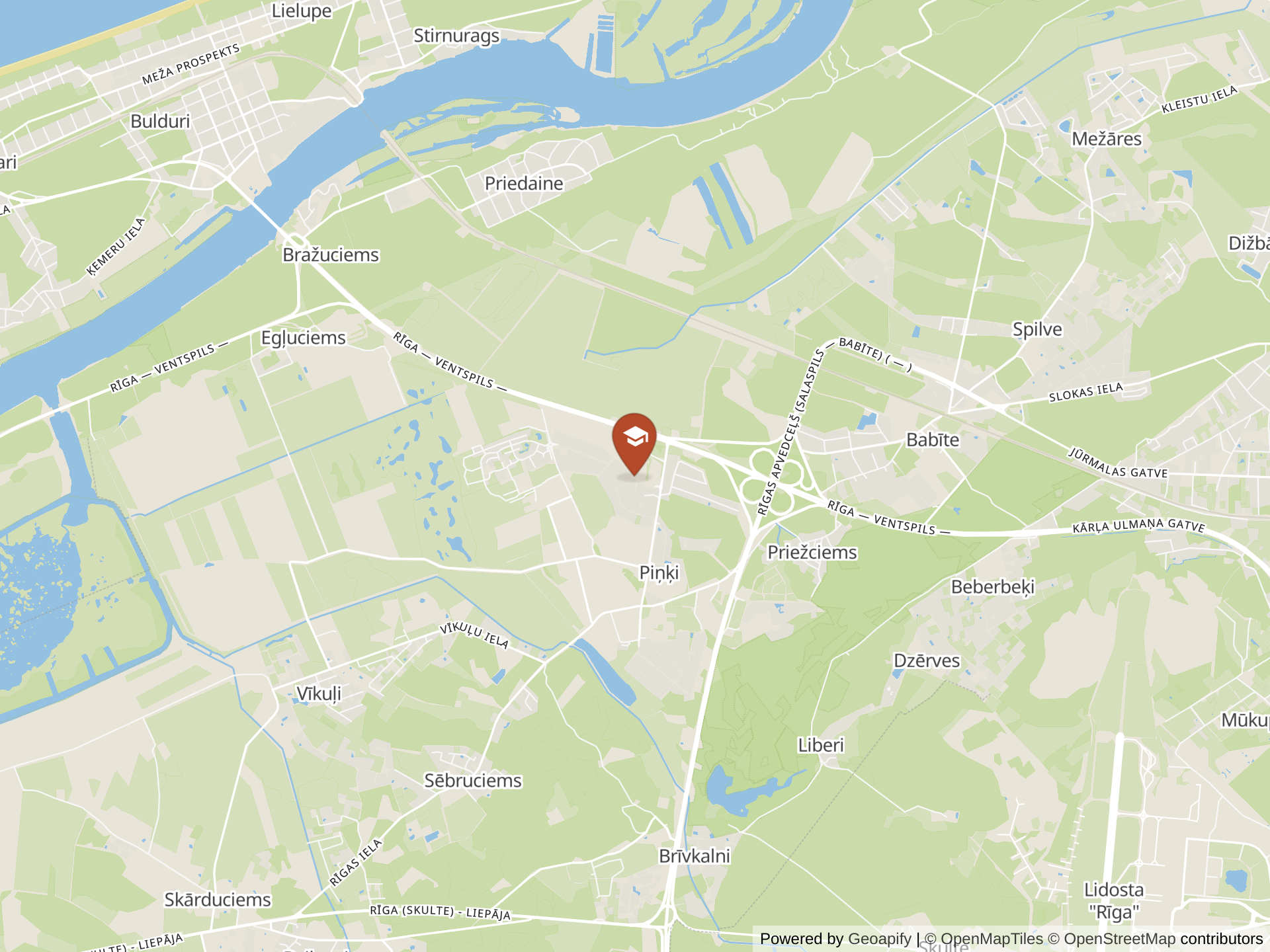 Map of Exupery International School