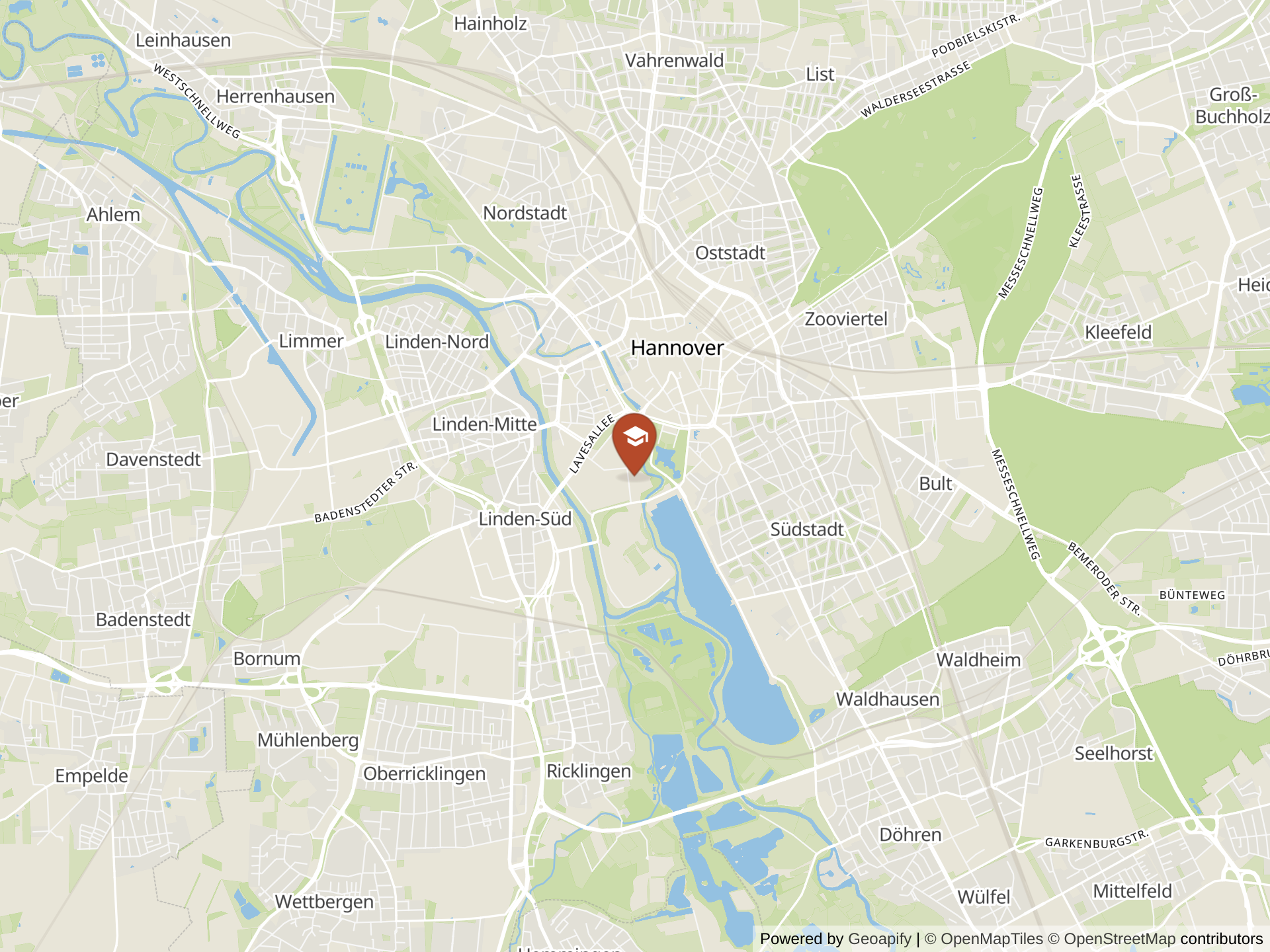 Mapa de International School Hannover Region