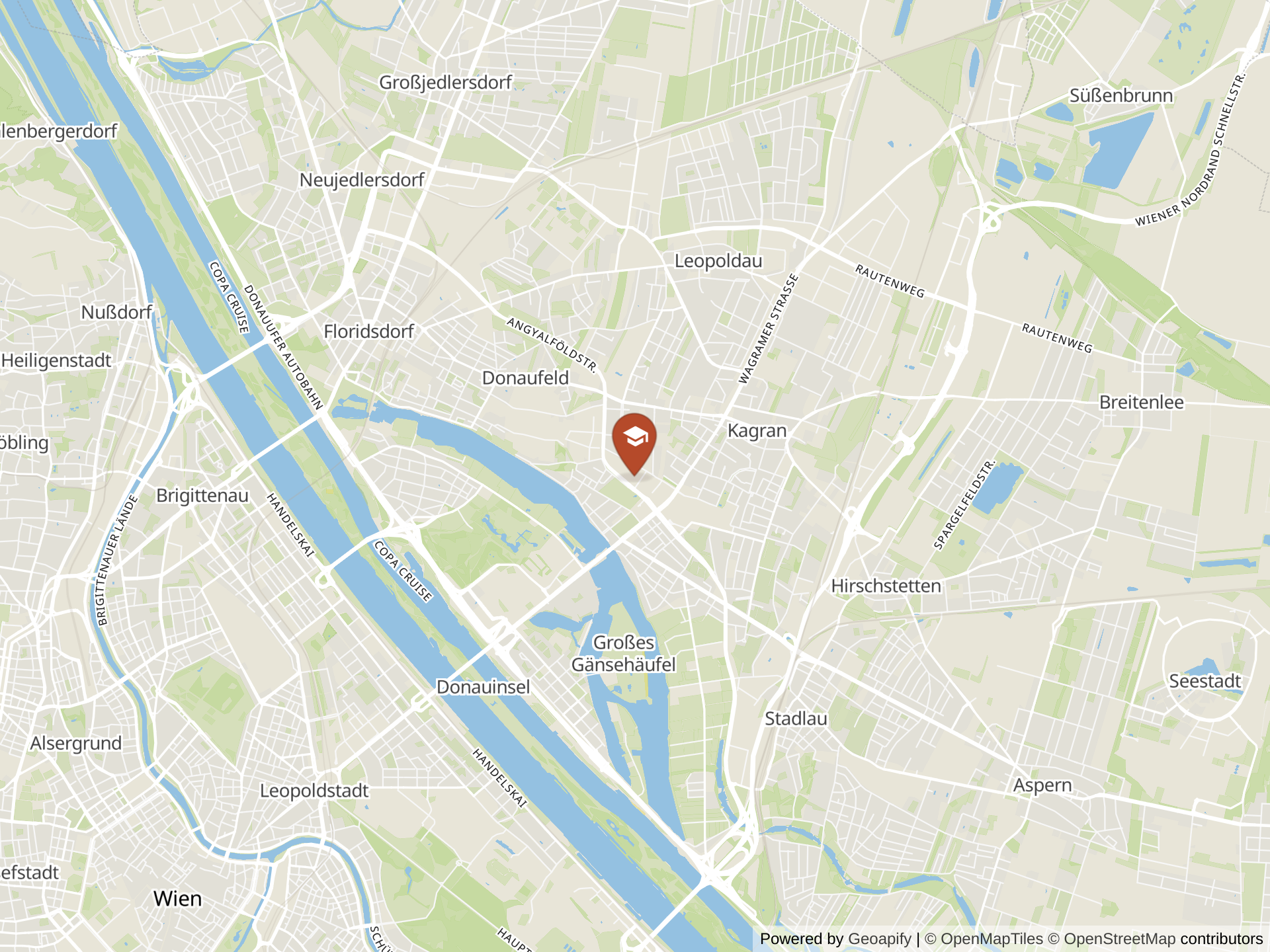 Map of Vienna International School