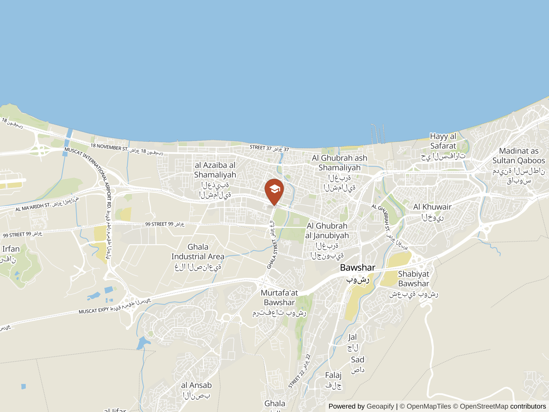 The American International School of Muscat地图