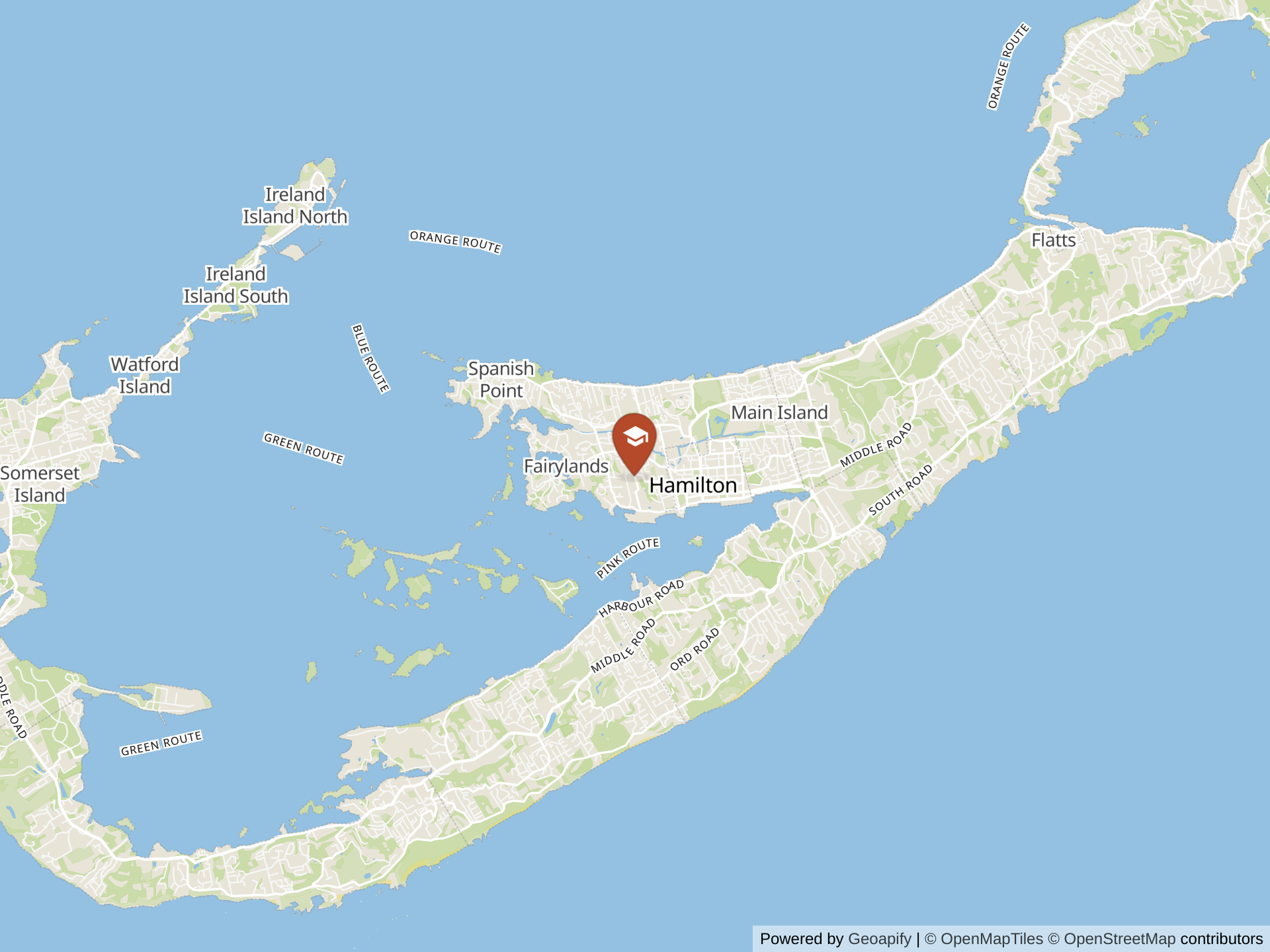 Map of The Bermuda High School For Girls