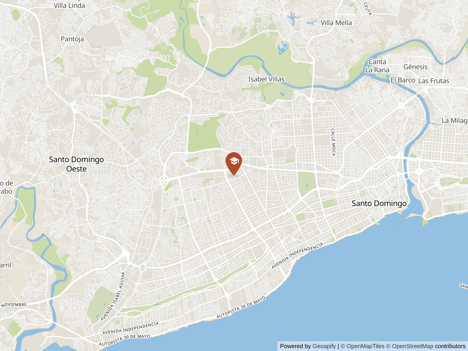 Map of Notre Dame School