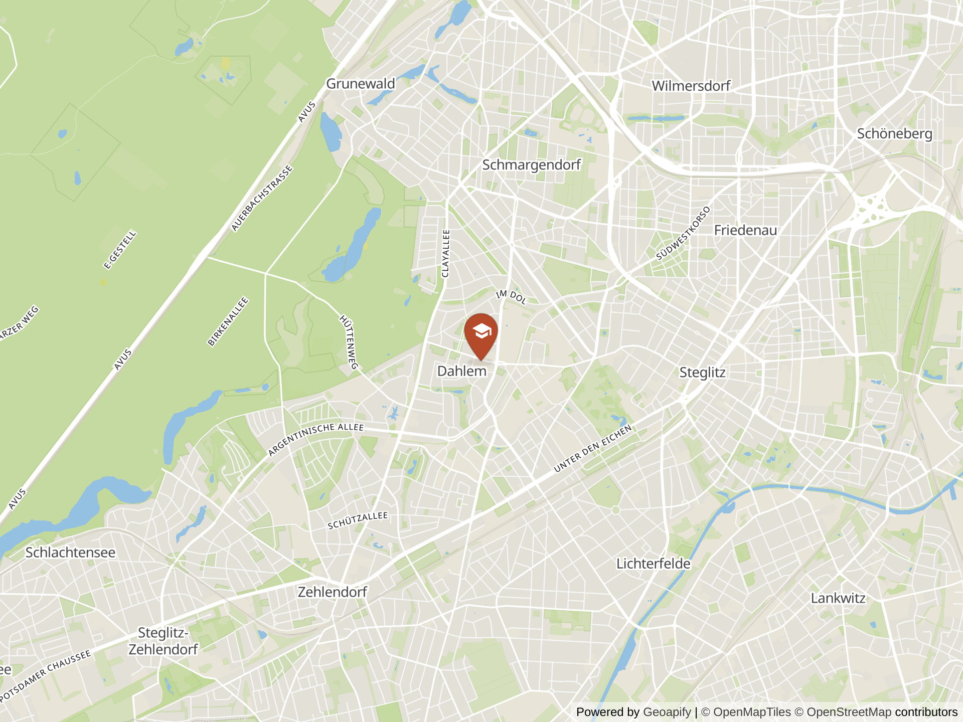 Map of Berlin International School