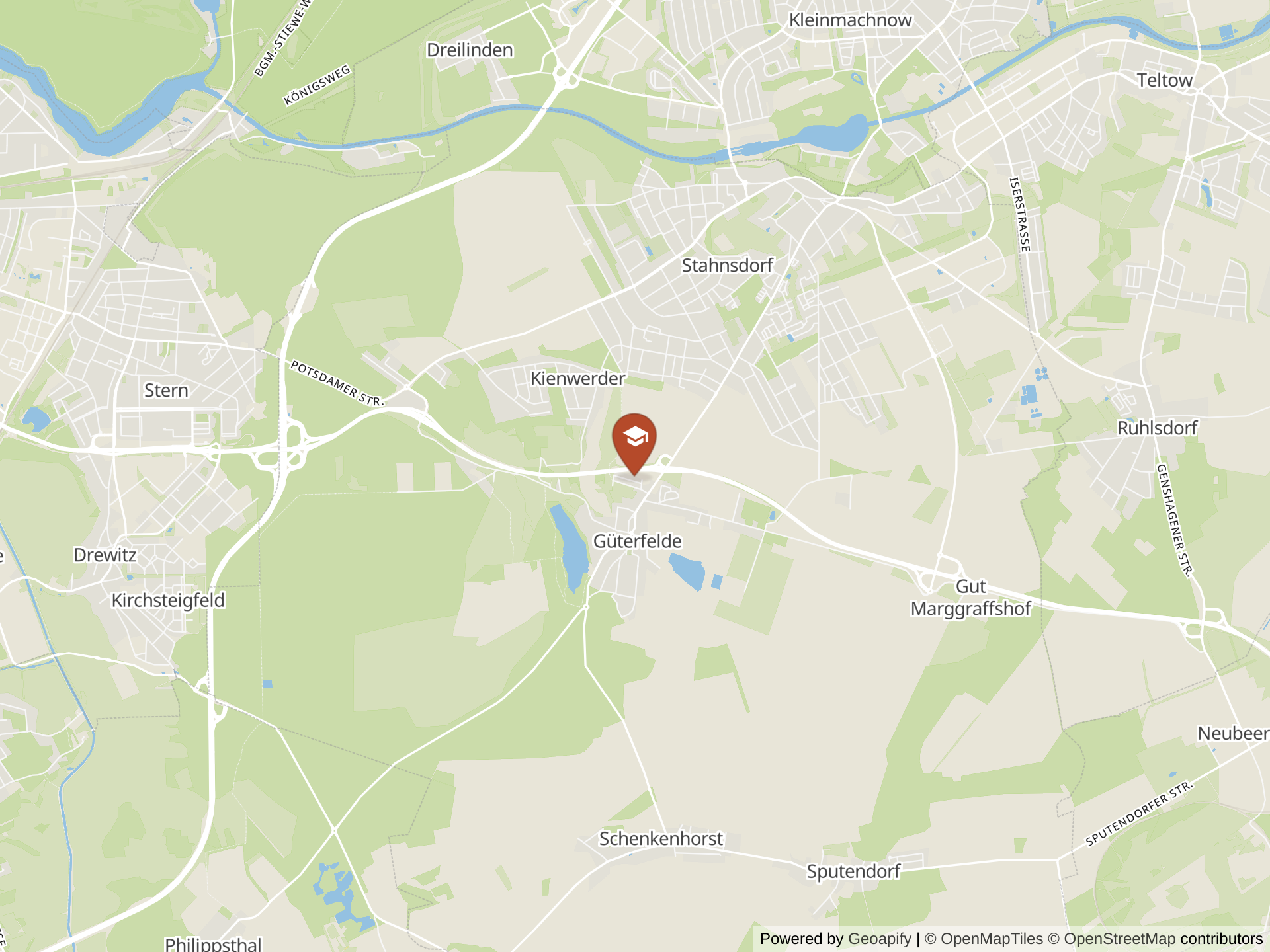 Map of BBIS Berlin Brandenburg International School GmbH