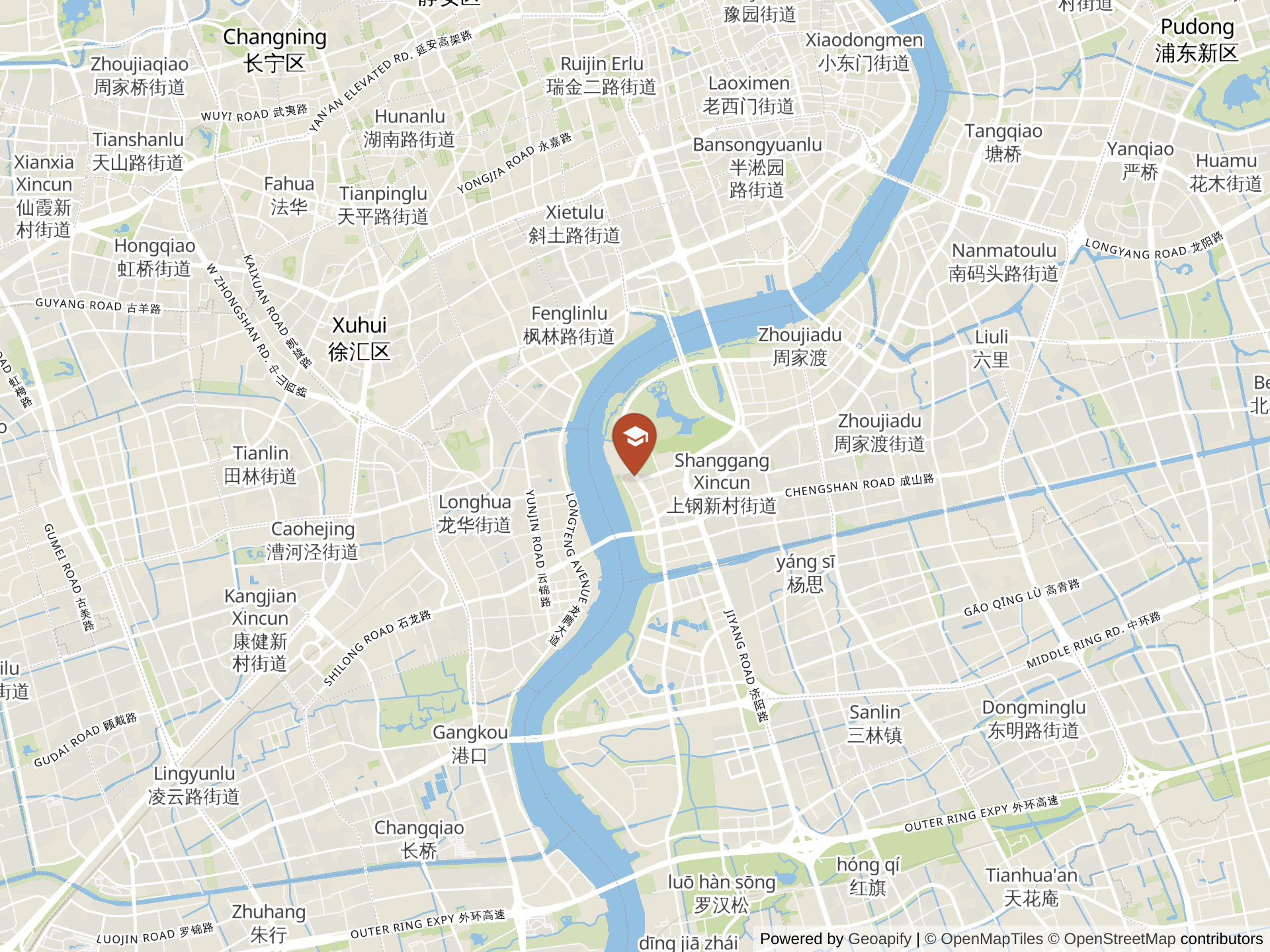 Map of Wellington College International Shanghai