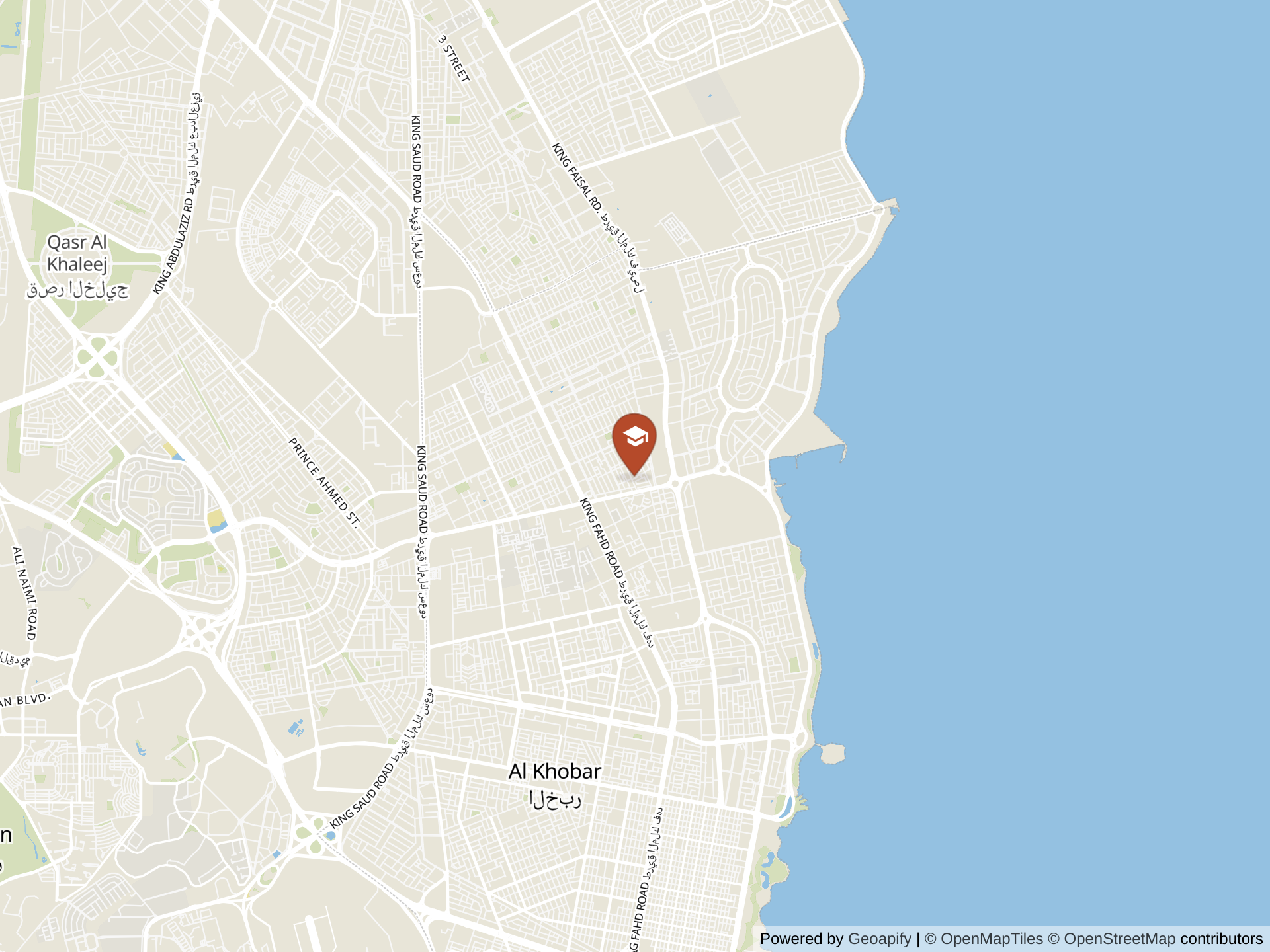 Map of Al Hussan International Academy, Khobar