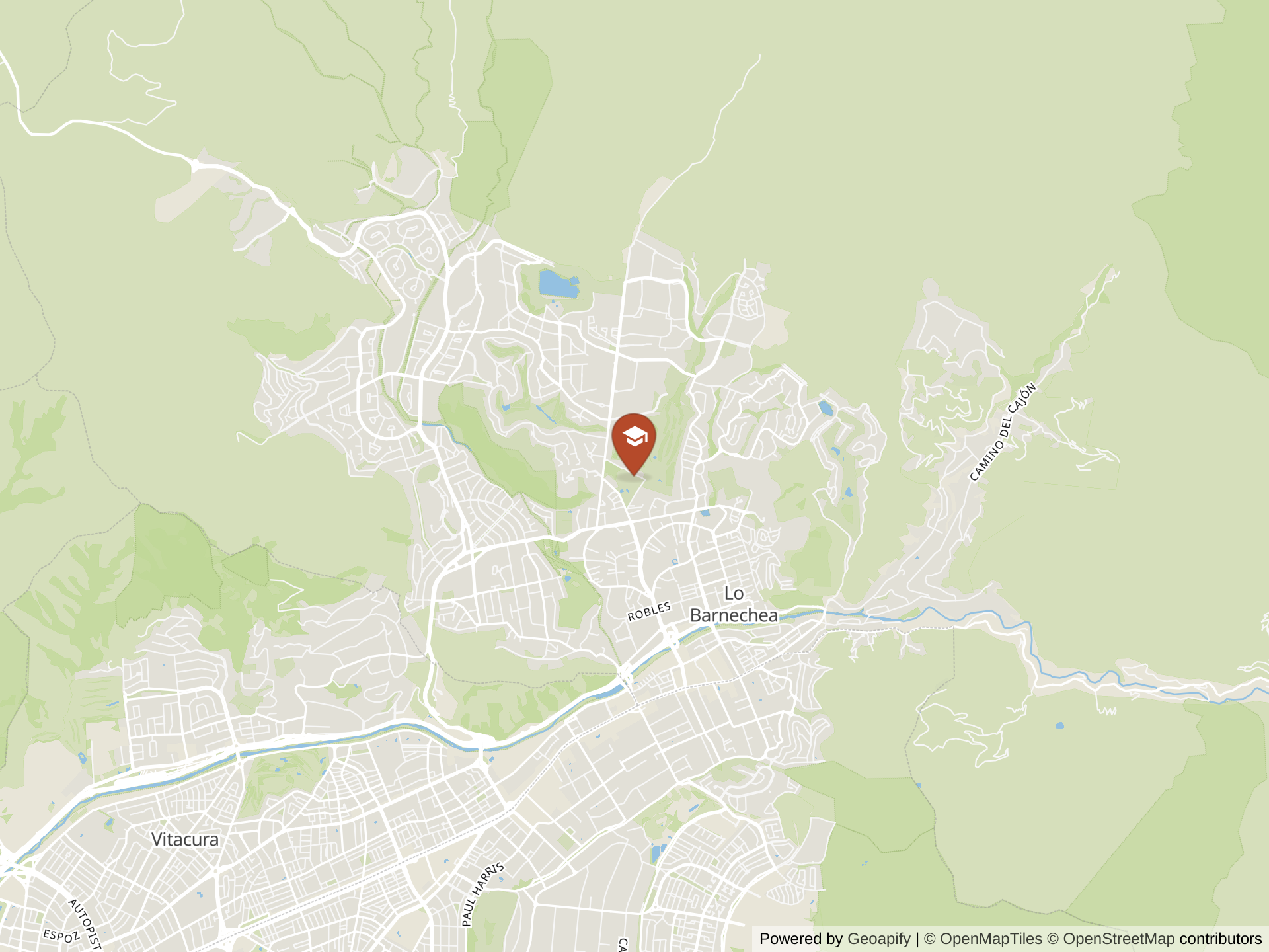 Map of Santiago College