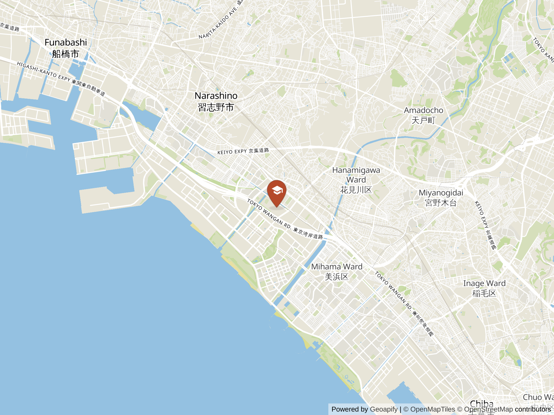 Map of Makuhari International School