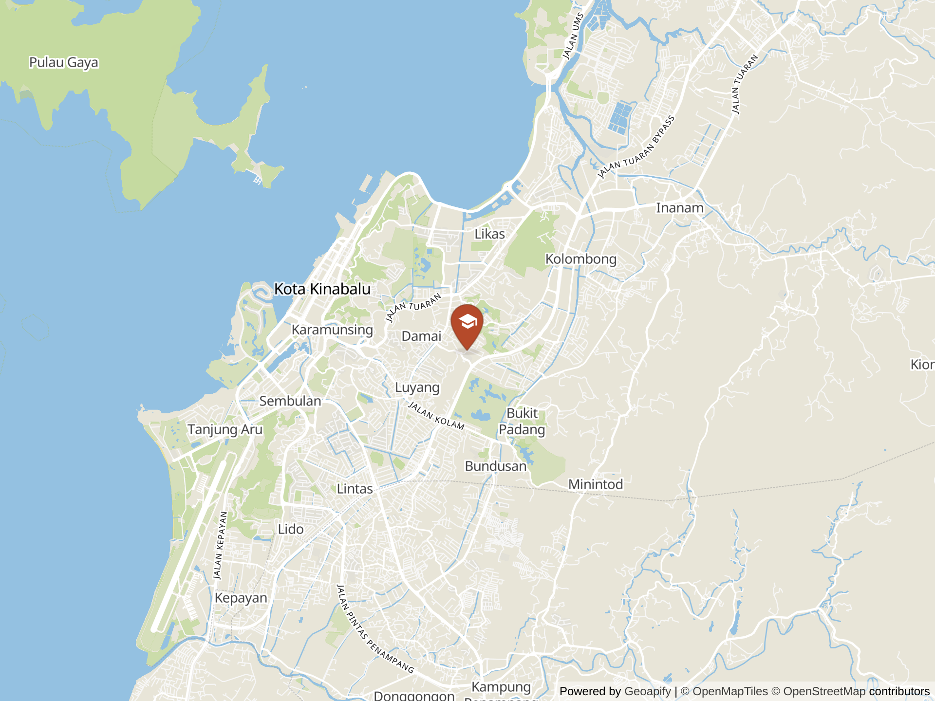 Map of Kinabalu International School