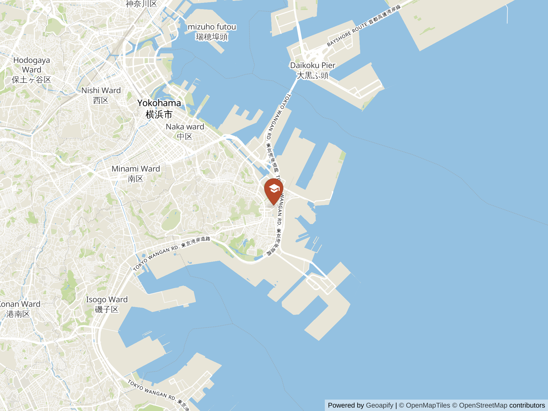 Map of Yokohama International School