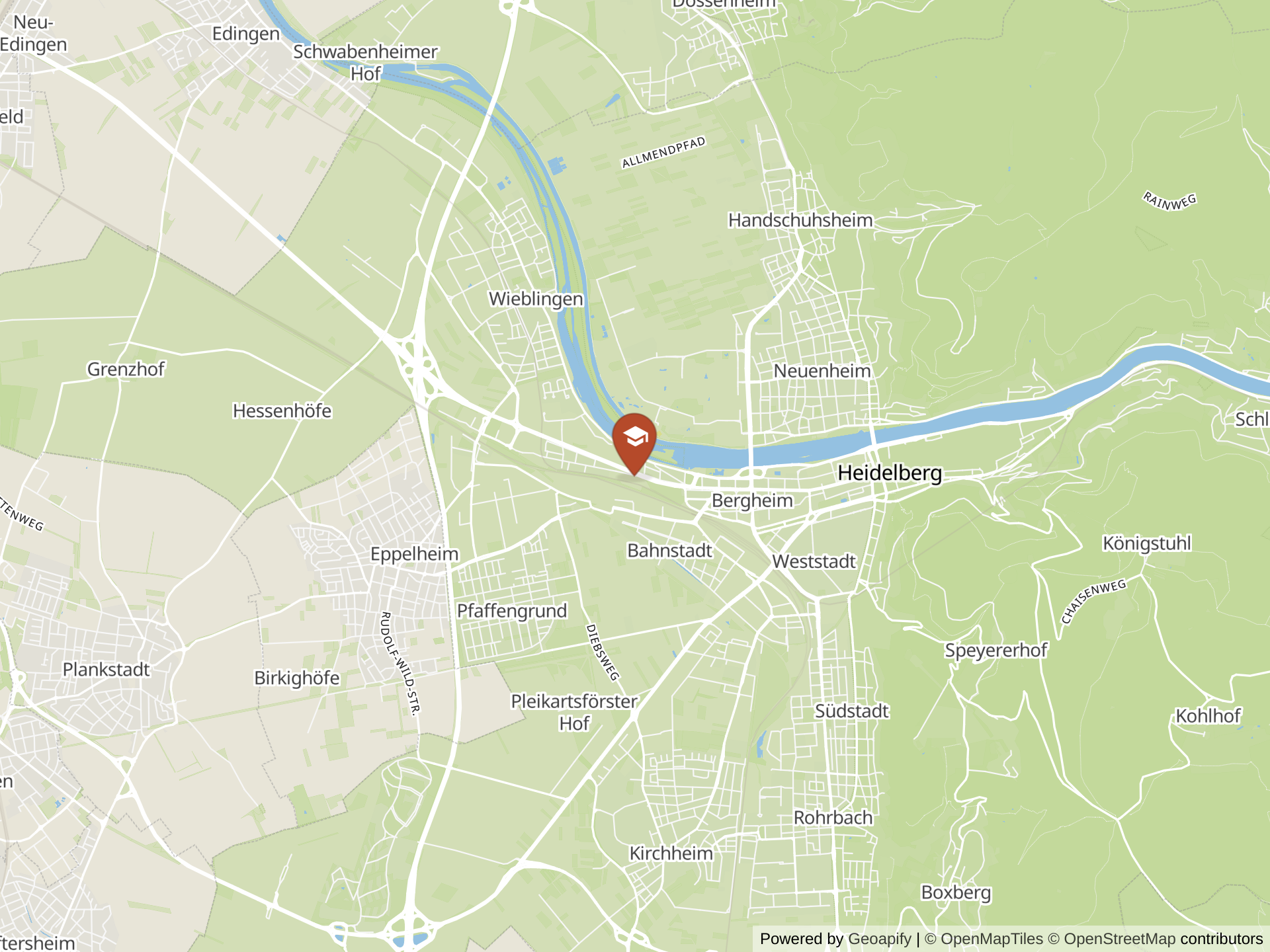 Map of Heidelberg International School