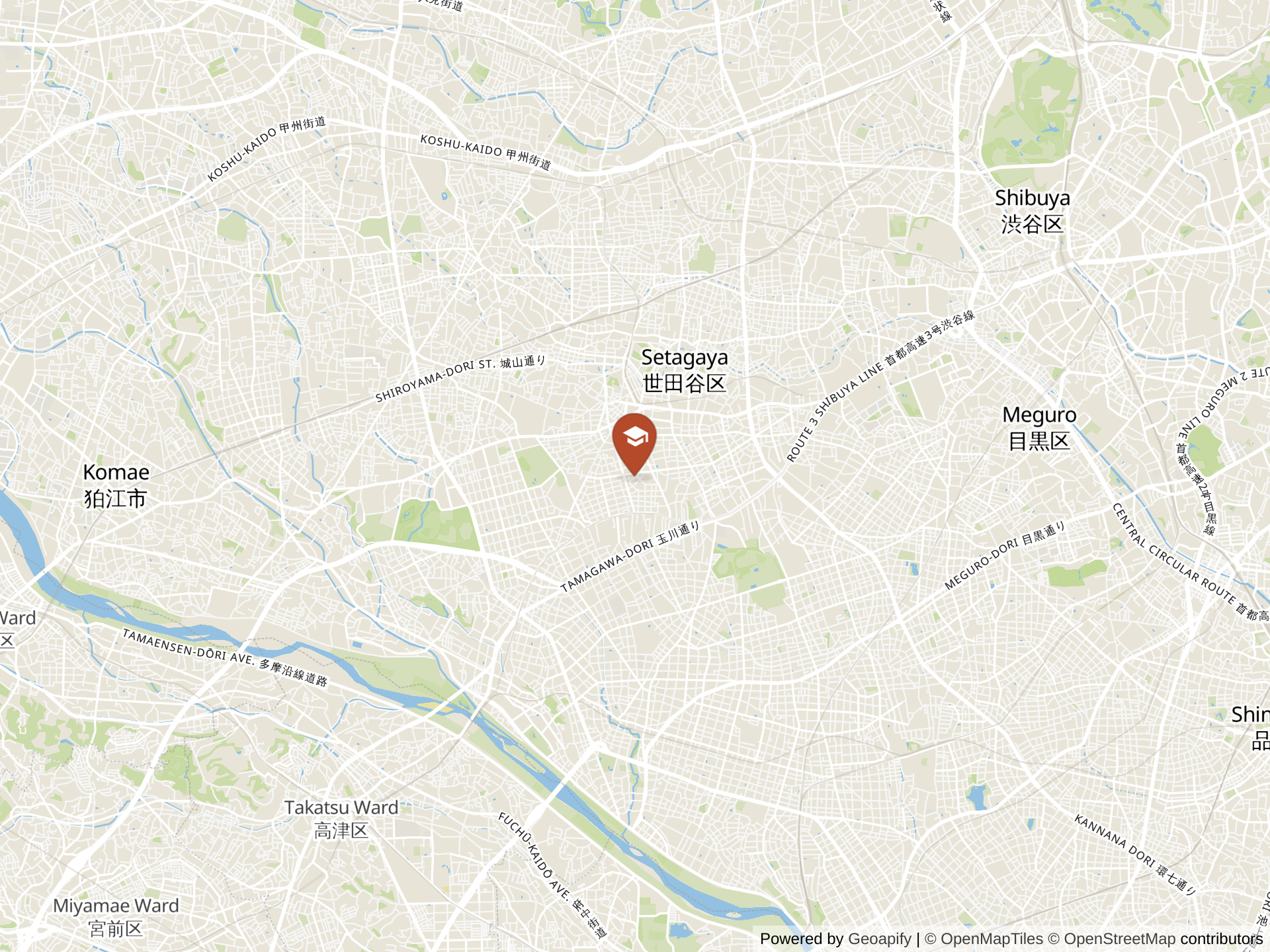 Map of St Mary's International School