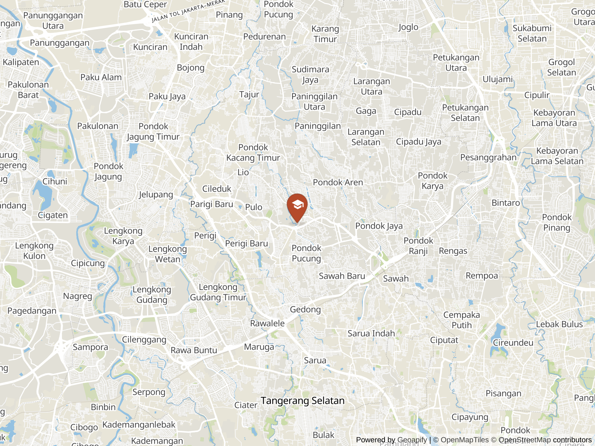 Map of British School Jakarta
