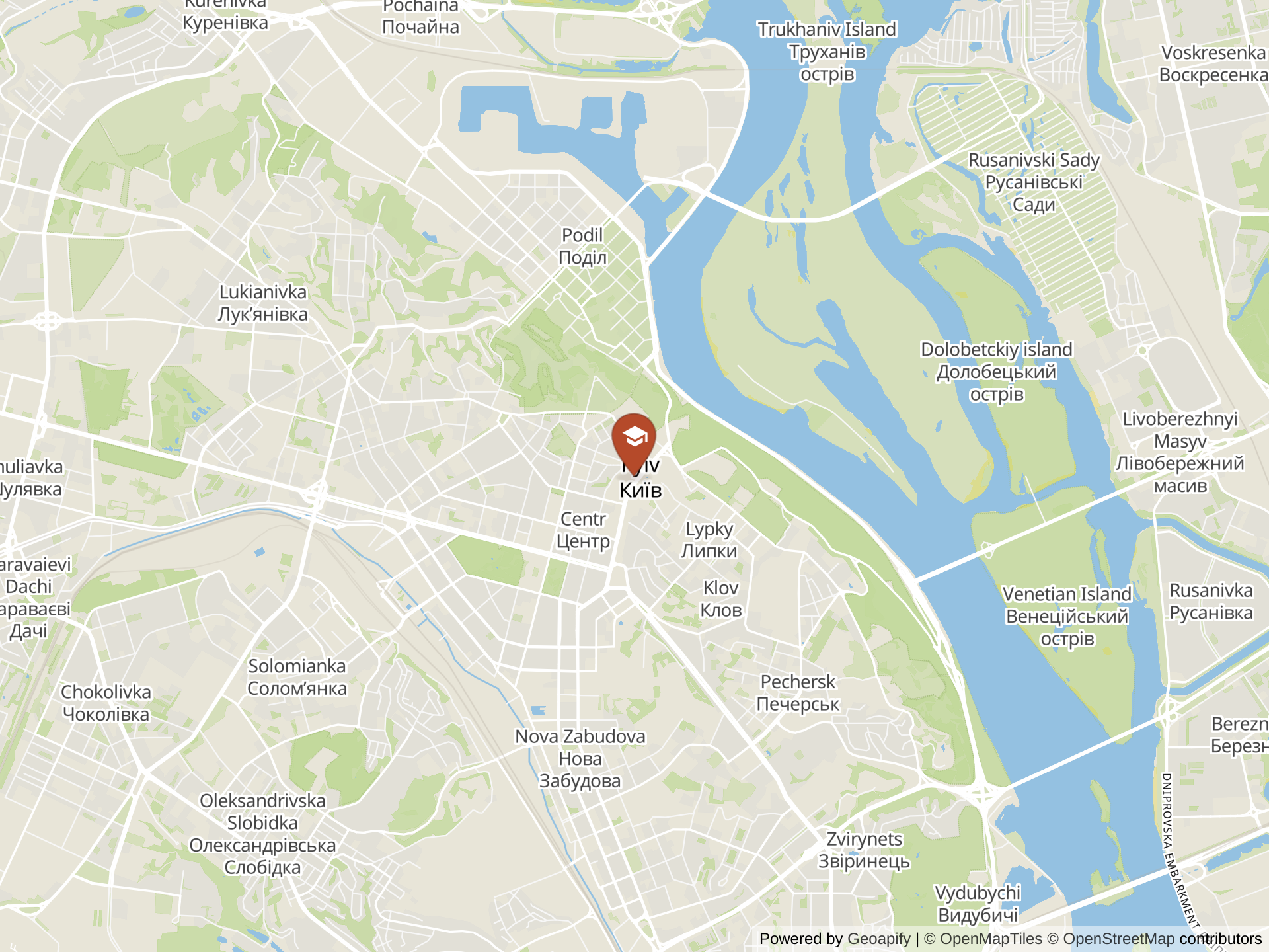 Pechersk School International Kyiv地圖