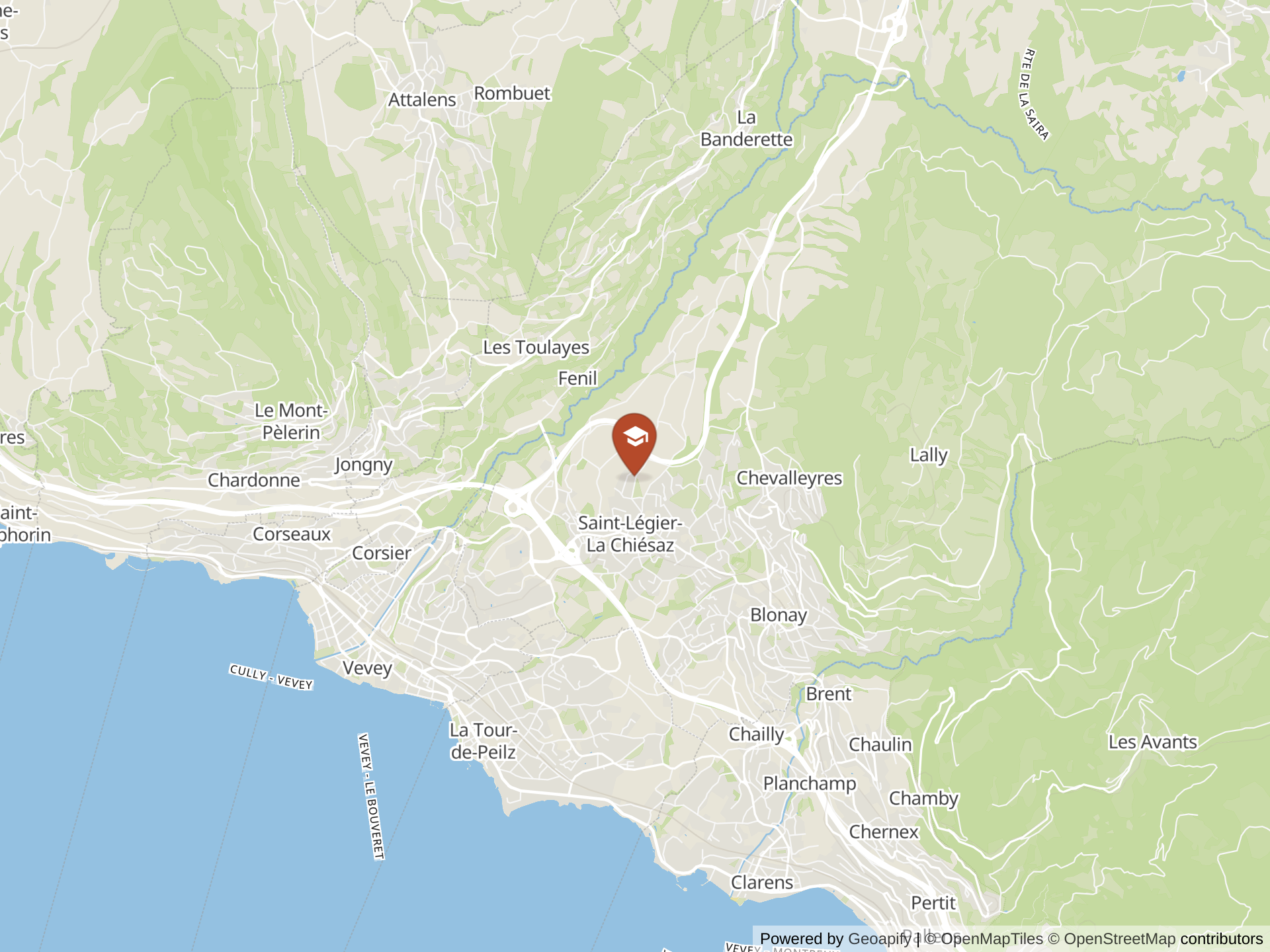 Map of Haut-Lac International Bilingual School