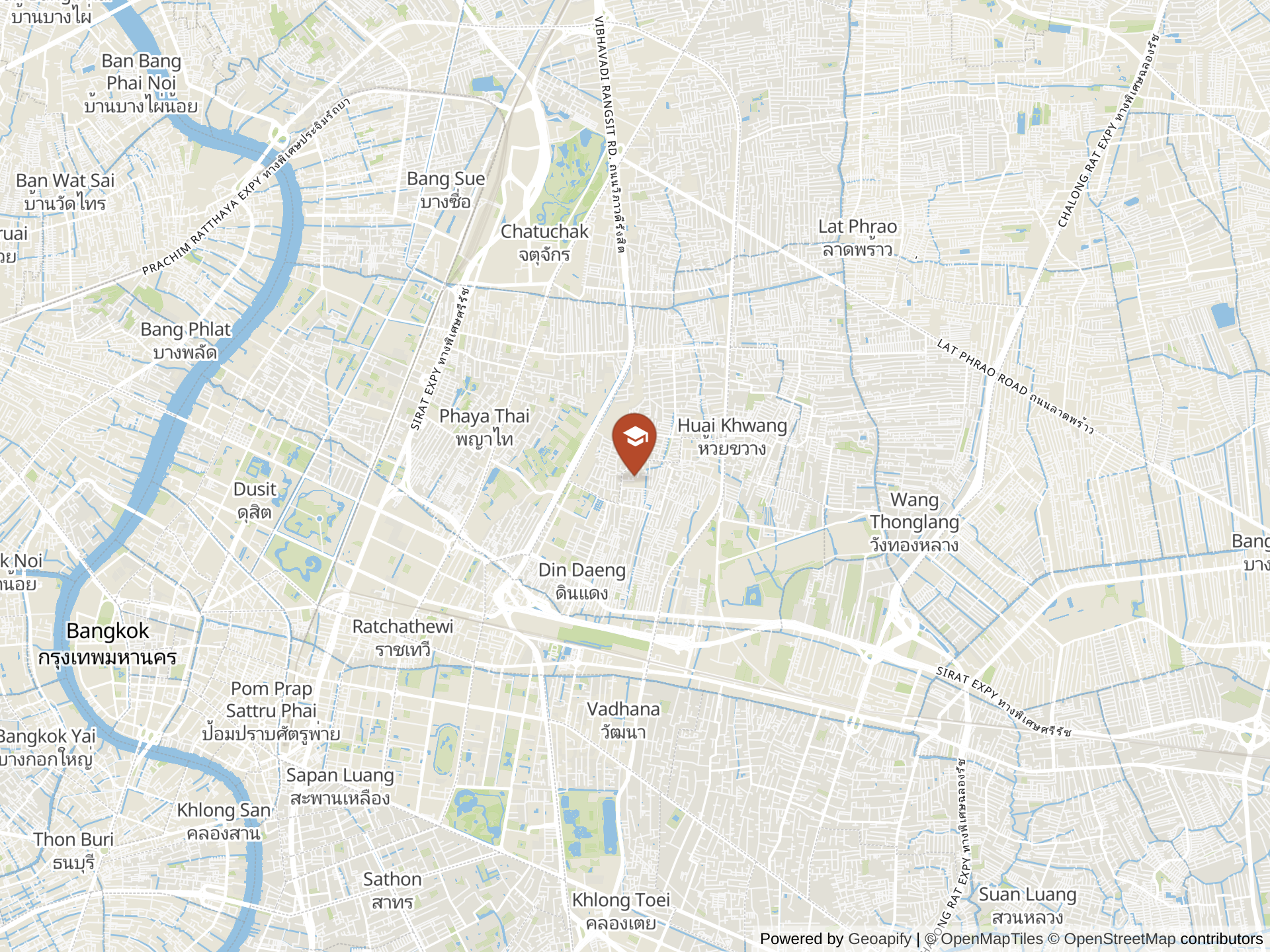 Map of Amnuay Silpa School