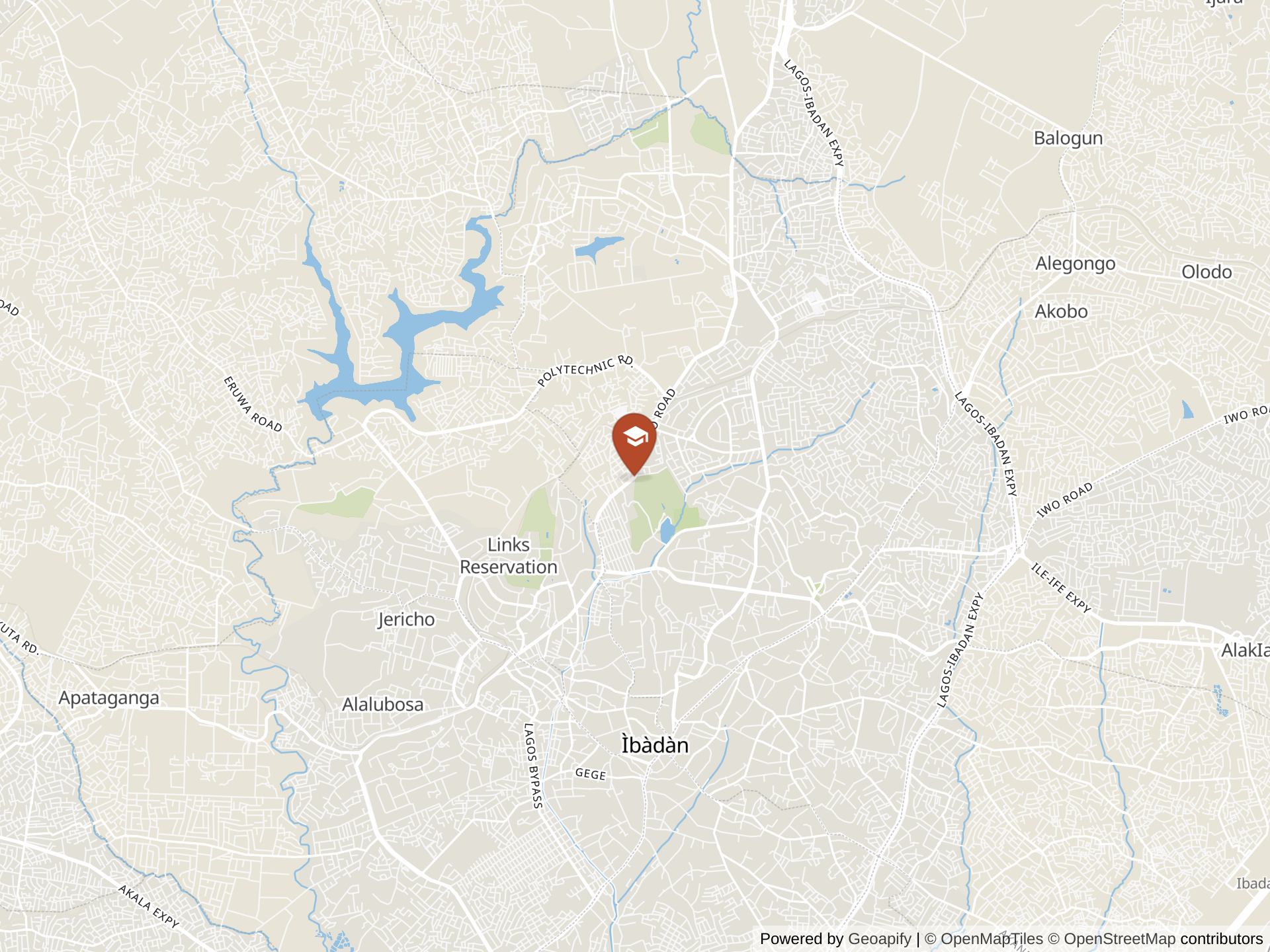 Map of International School of IITA