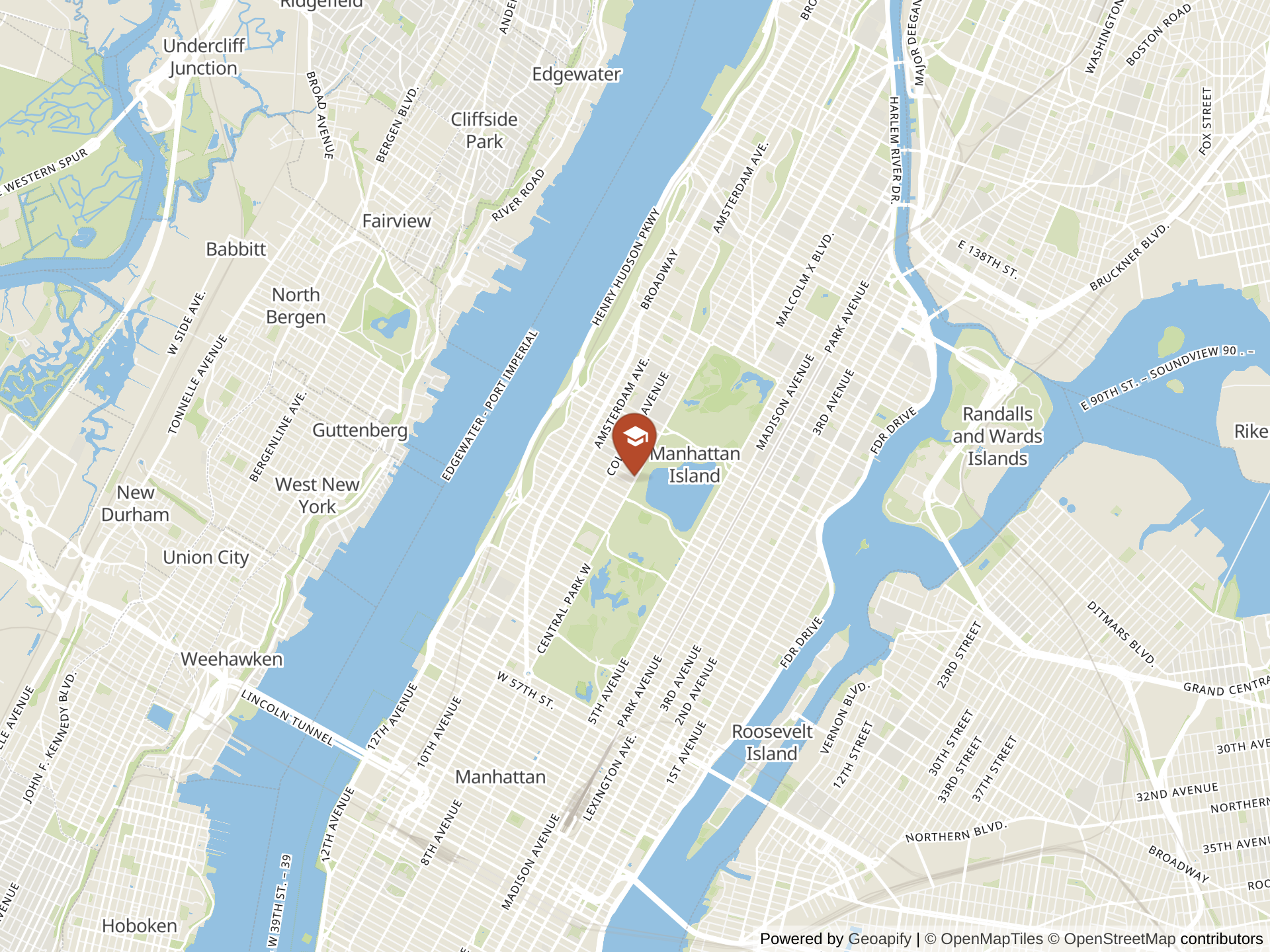 Map of The Dwight School
