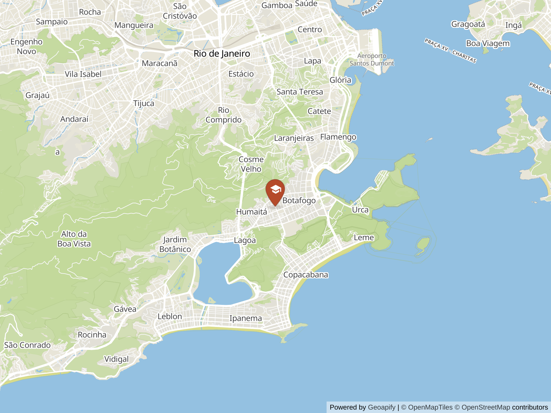 Map of The British School, Rio de Janeiro