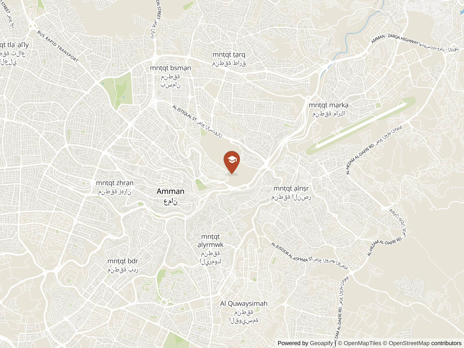 Map of Amman Academy