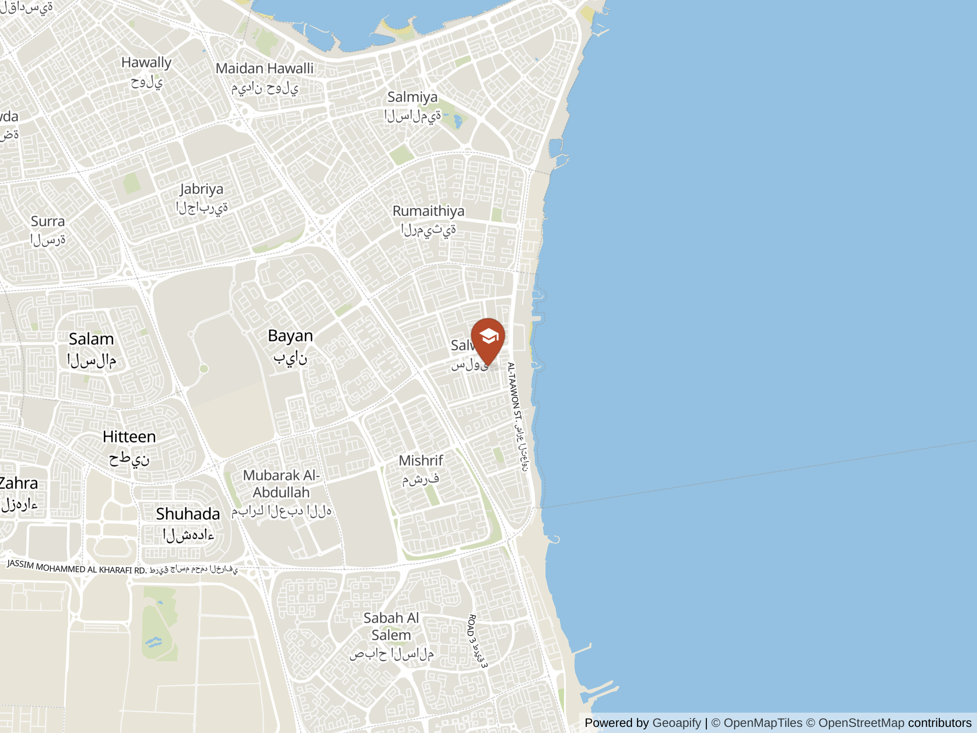 Map of Al Ghanim Bilingual School