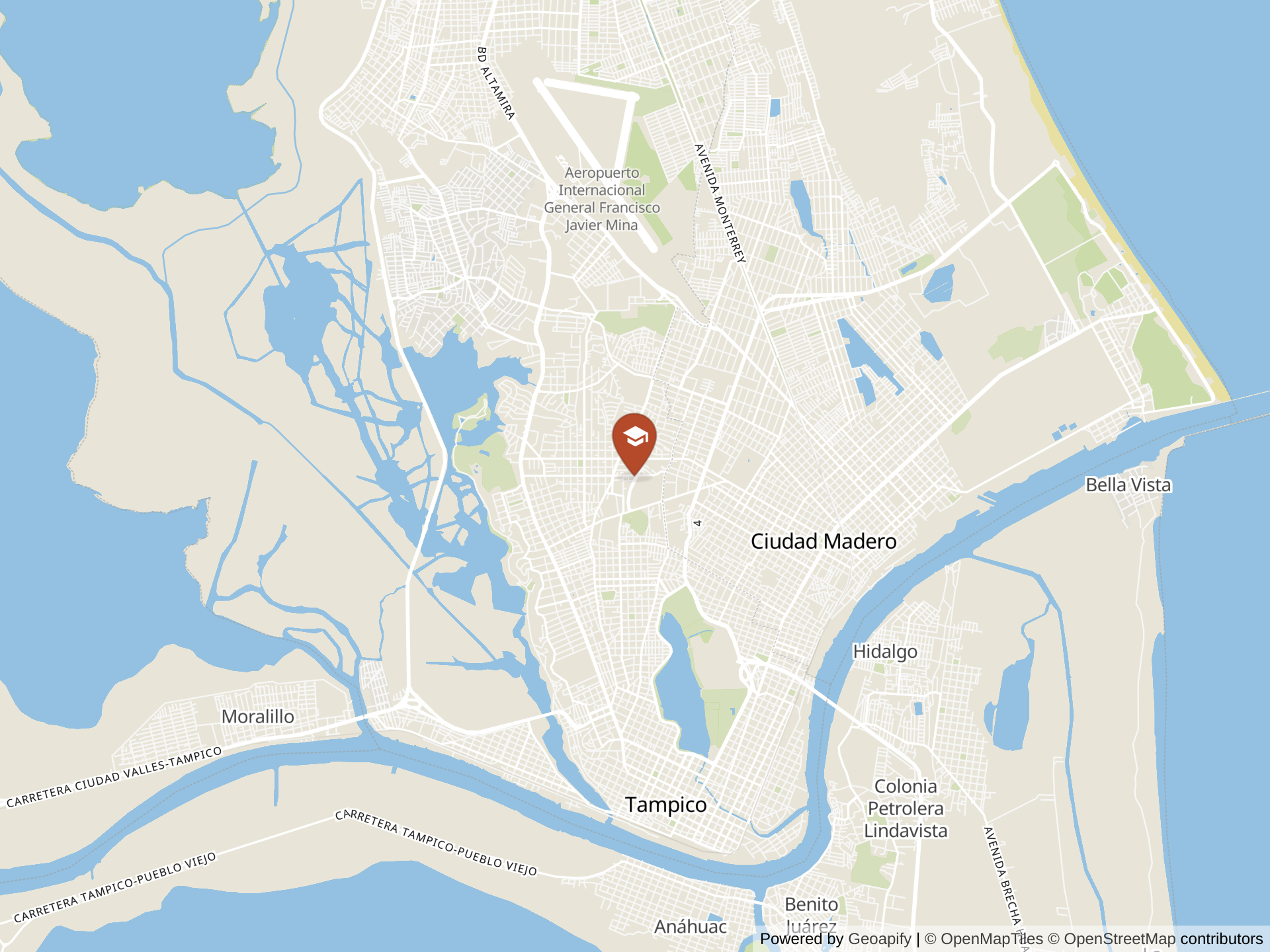 Map of Colegio Columbia