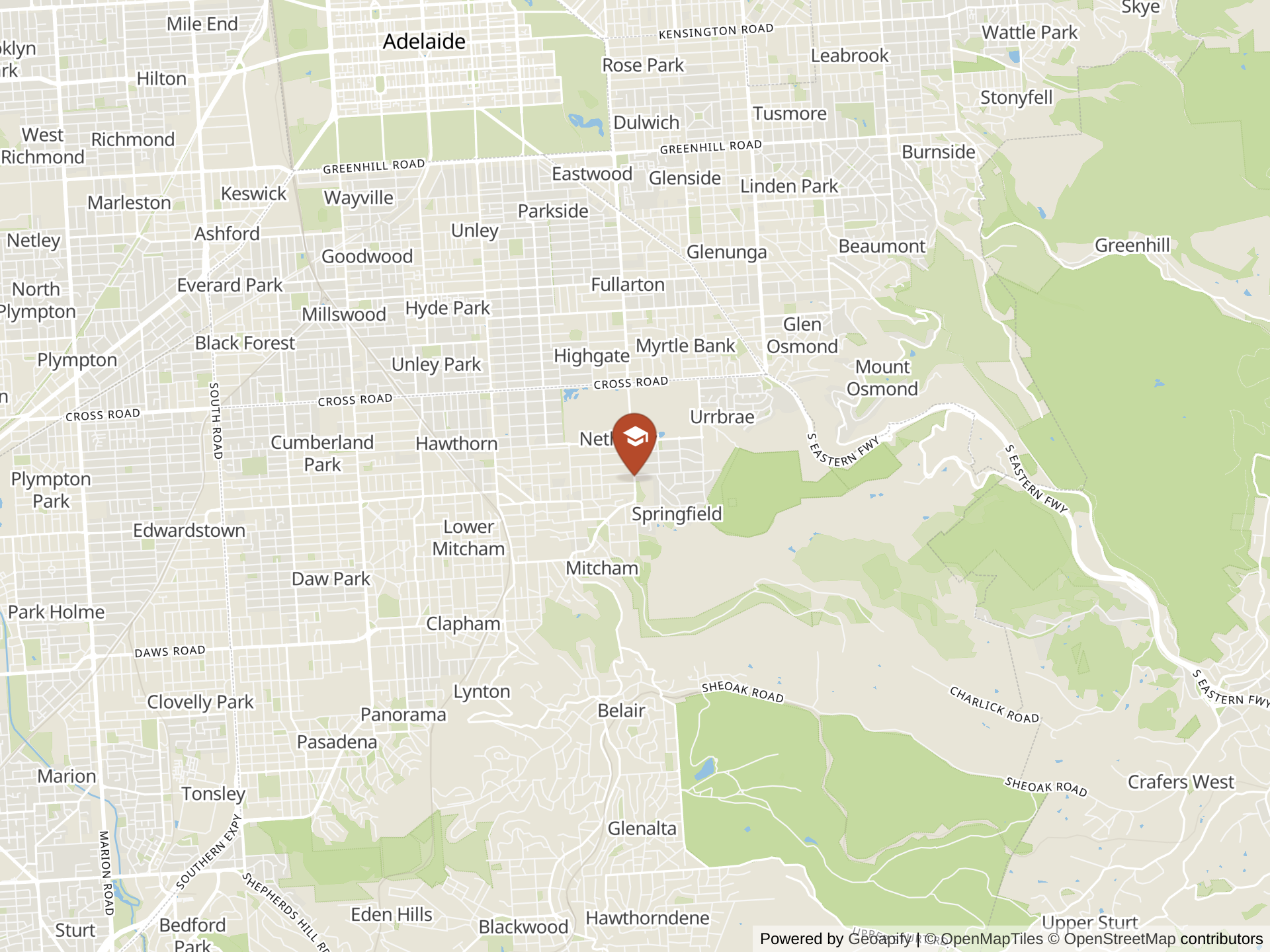 Map of Mercedes College