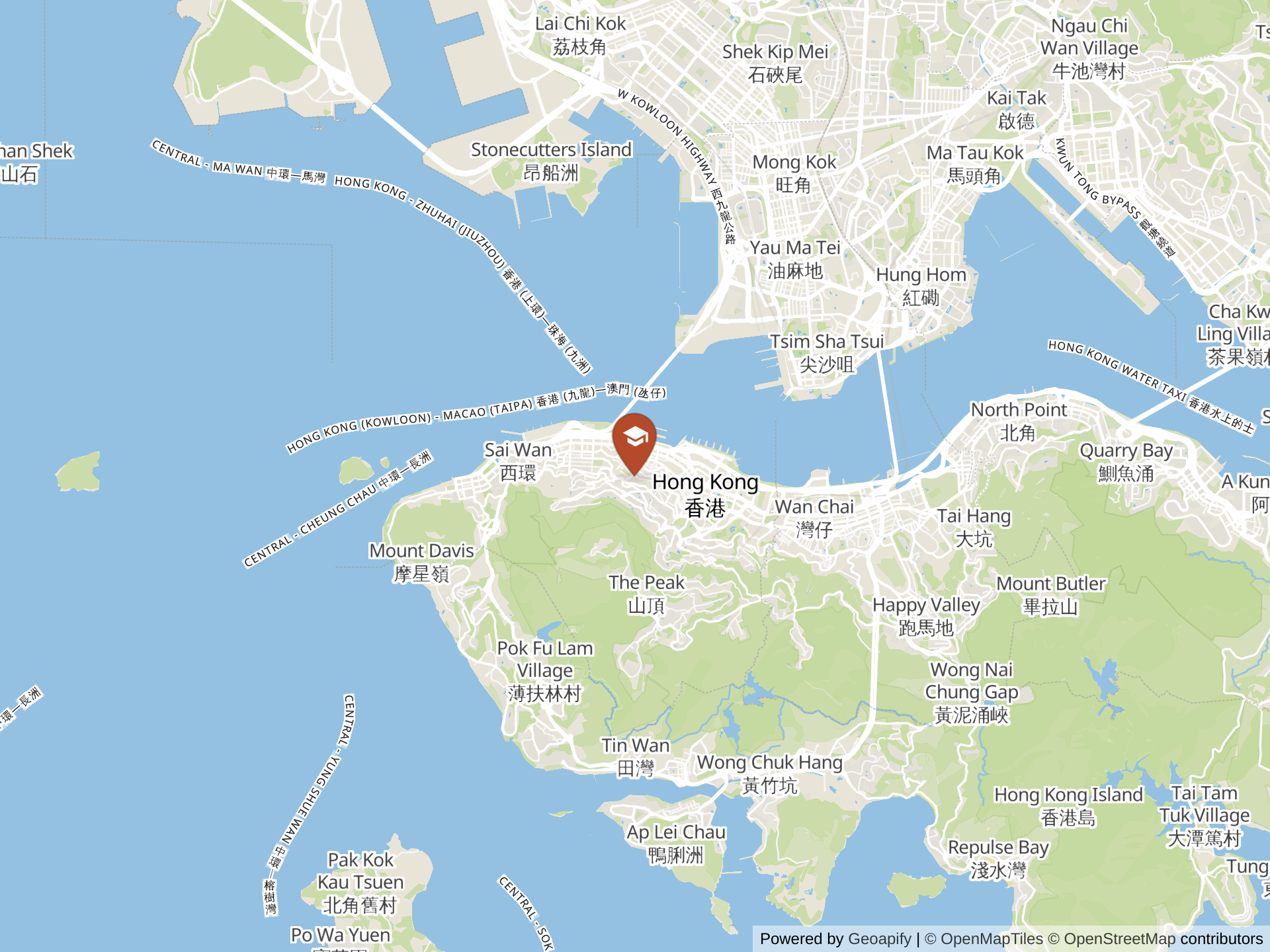 Map of YMCA Christian Academy