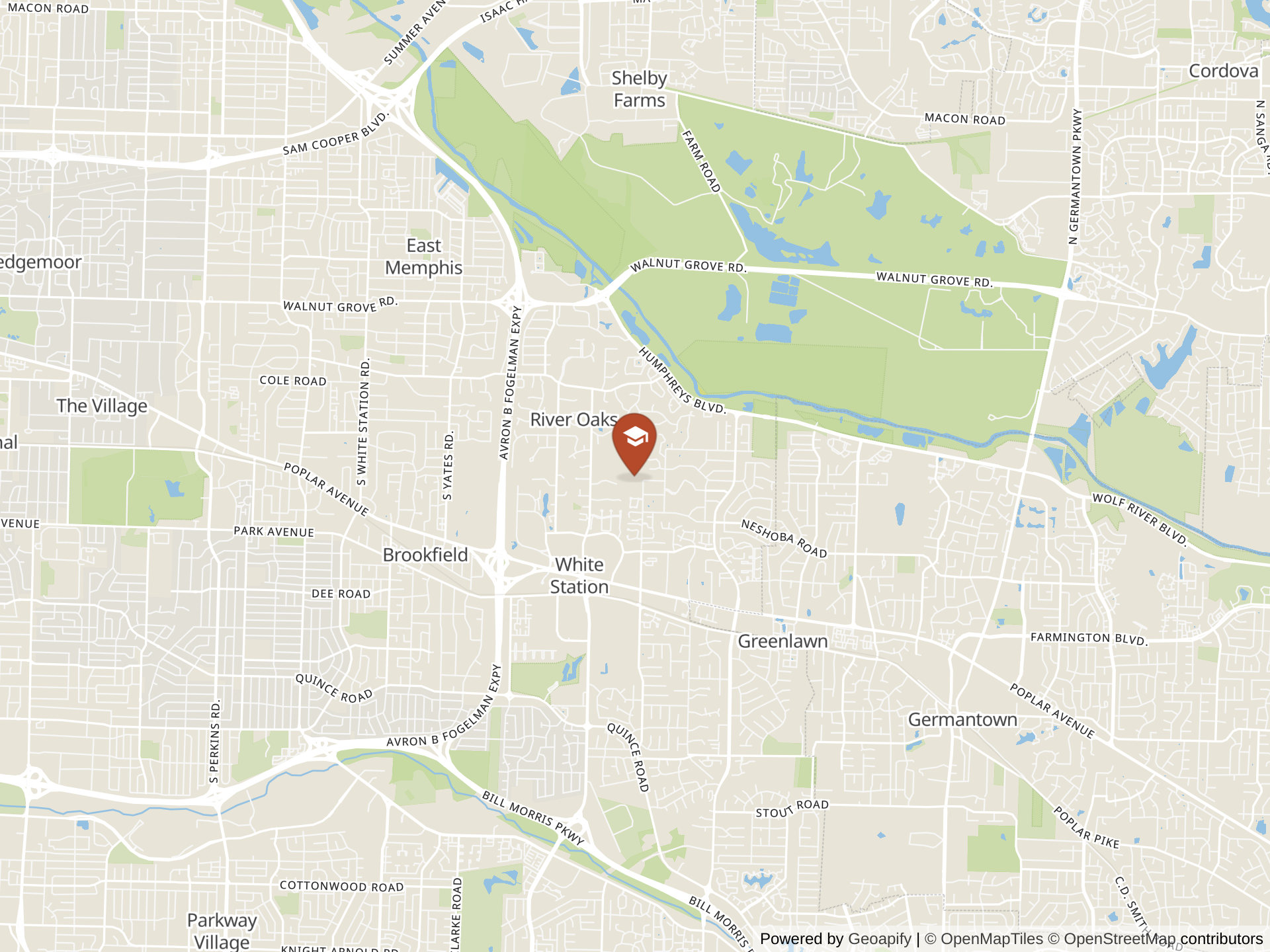 Map of Lausanne Collegiate School