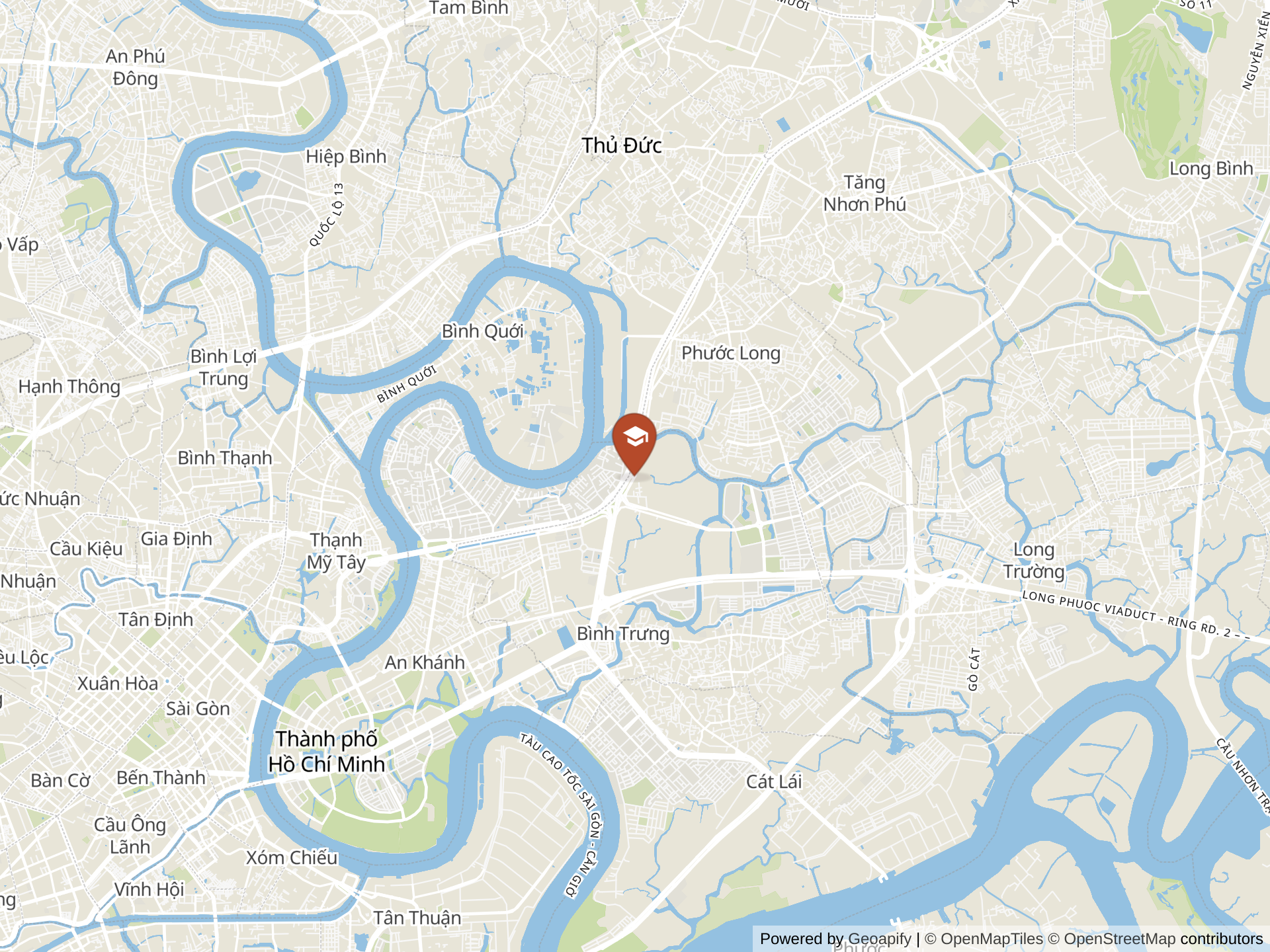Map of Australian International School, Vietnam